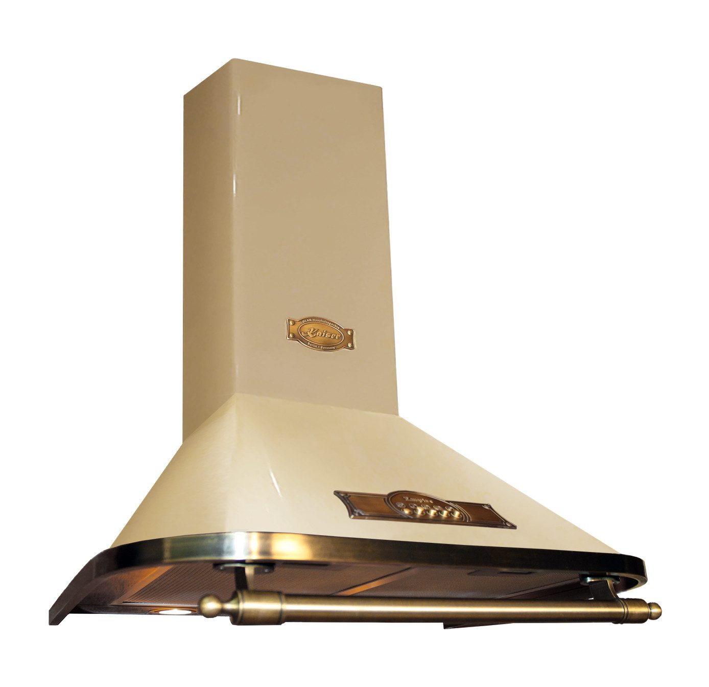 Kaiser Küchengeräte Wandhaube Dunstabzugshaube 60 cm A 6315 ElfEm ECO Elfenbein Serie Empire Dunstabzugshaube 60 cm A 6315 ElfEm ECO Elfenbein, Exklusive Designer Retro Abzugshaube 910 m³/h