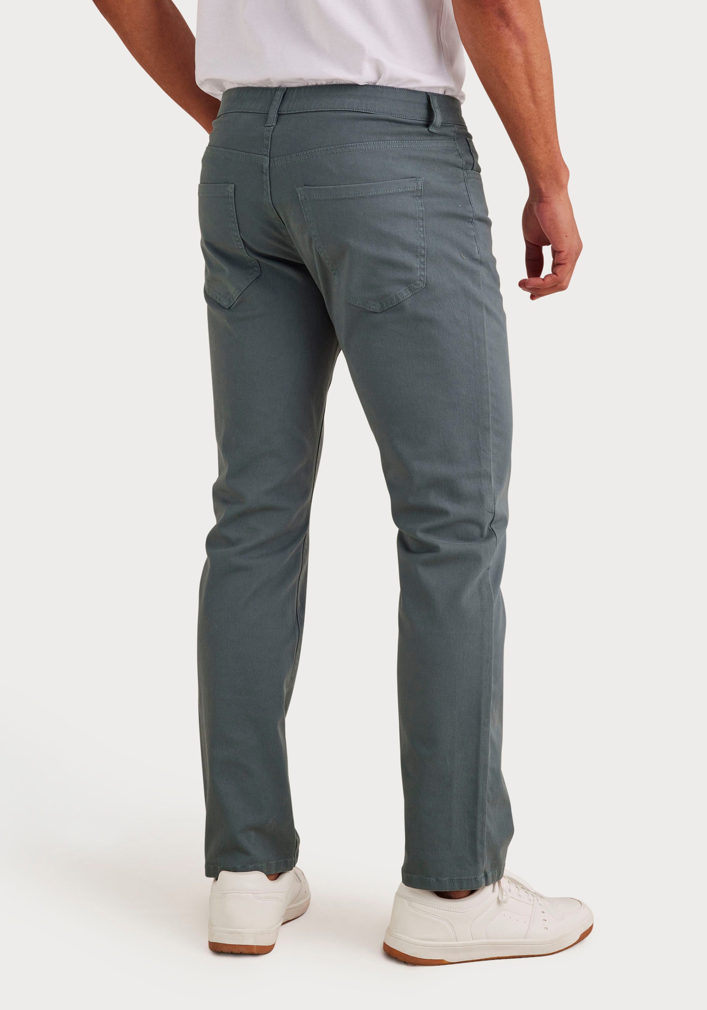 John Devin Stretch-Hose, 5-Pocket-Hose, regular-fit Chinohose aus elastischer Baumwoll-Qualität