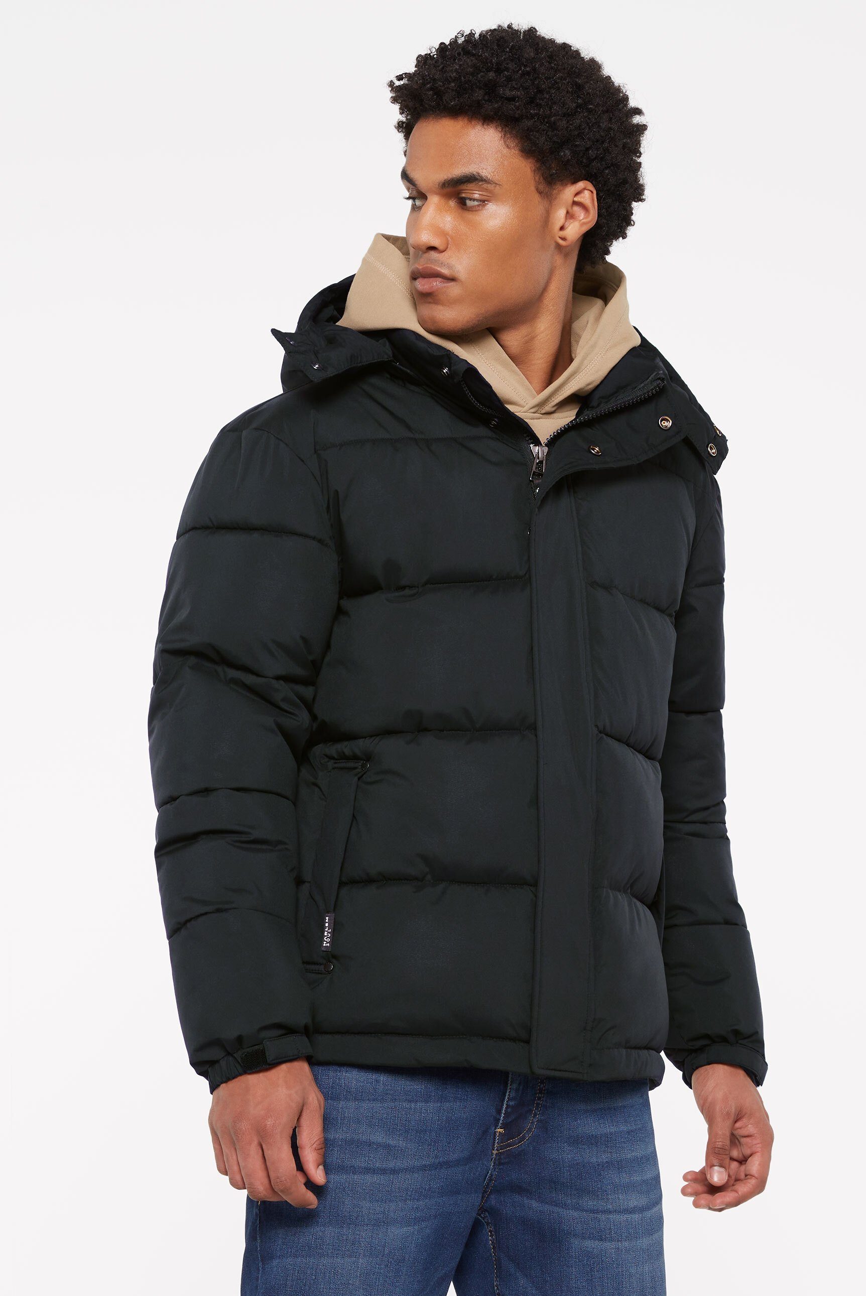 Harlem Soul Winterjacke mit verstellbarem Gummizug im Saum | Jacken