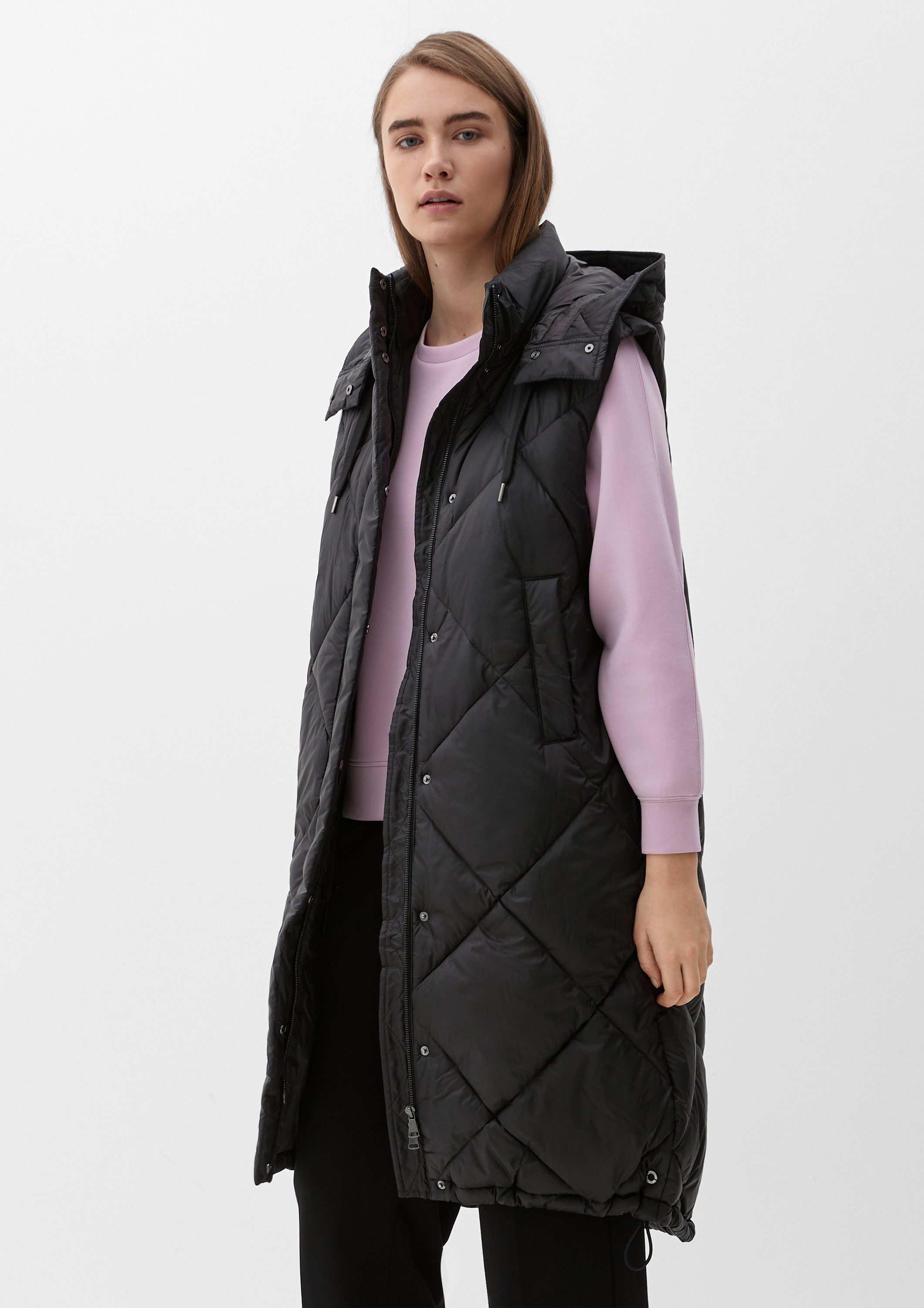 s.Oliver Outdoorjacke Outdoor-Weste Gesteppte Longweste