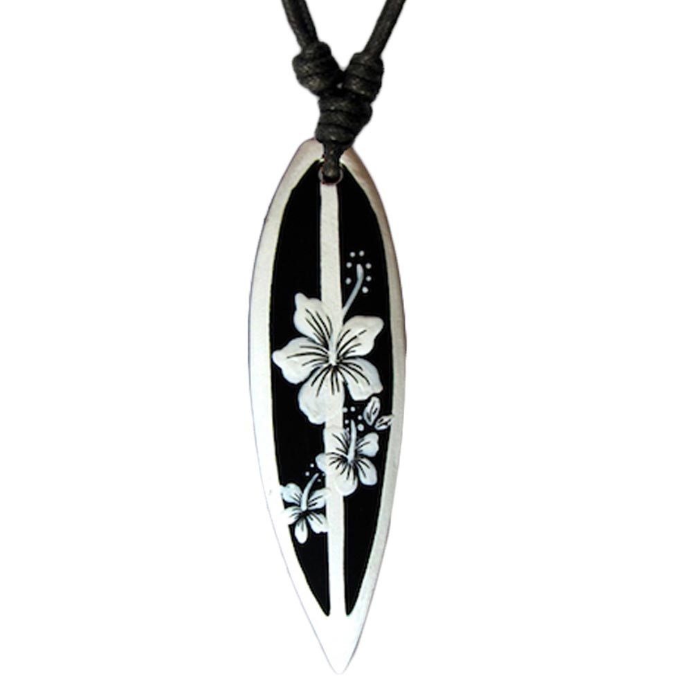 Kette mit Anhänger Halskette Surfbrett Holz Surferkette Surfer verschiedene Designs
