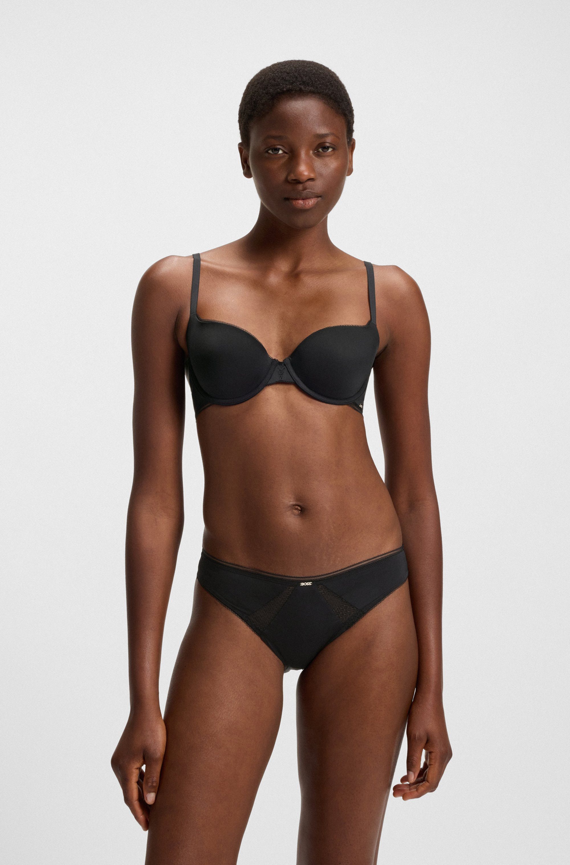 BOSS Slip BRIEF B.PURE mit Spitzeneinsatz