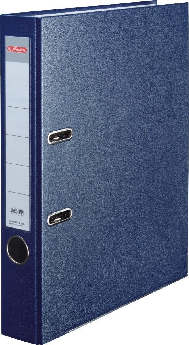 Herlitz Aktenordner Ordner Kunststoff A4 maX.file protect 50mm blau