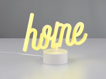 meineWunschleuchte LED Dekolicht, LED fest integriert, 2erSET Dekoleuchte Leuchtschriftzug home Tischlampe ohne Kabel H: 16cm