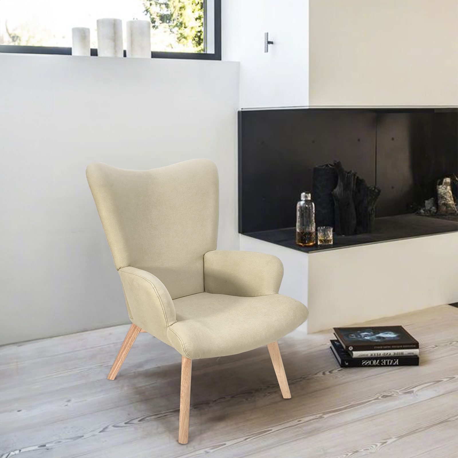 SVITA Sessel OLAV, Ohrensessel, Stillsesse, Holzbeine, günstig online kaufen