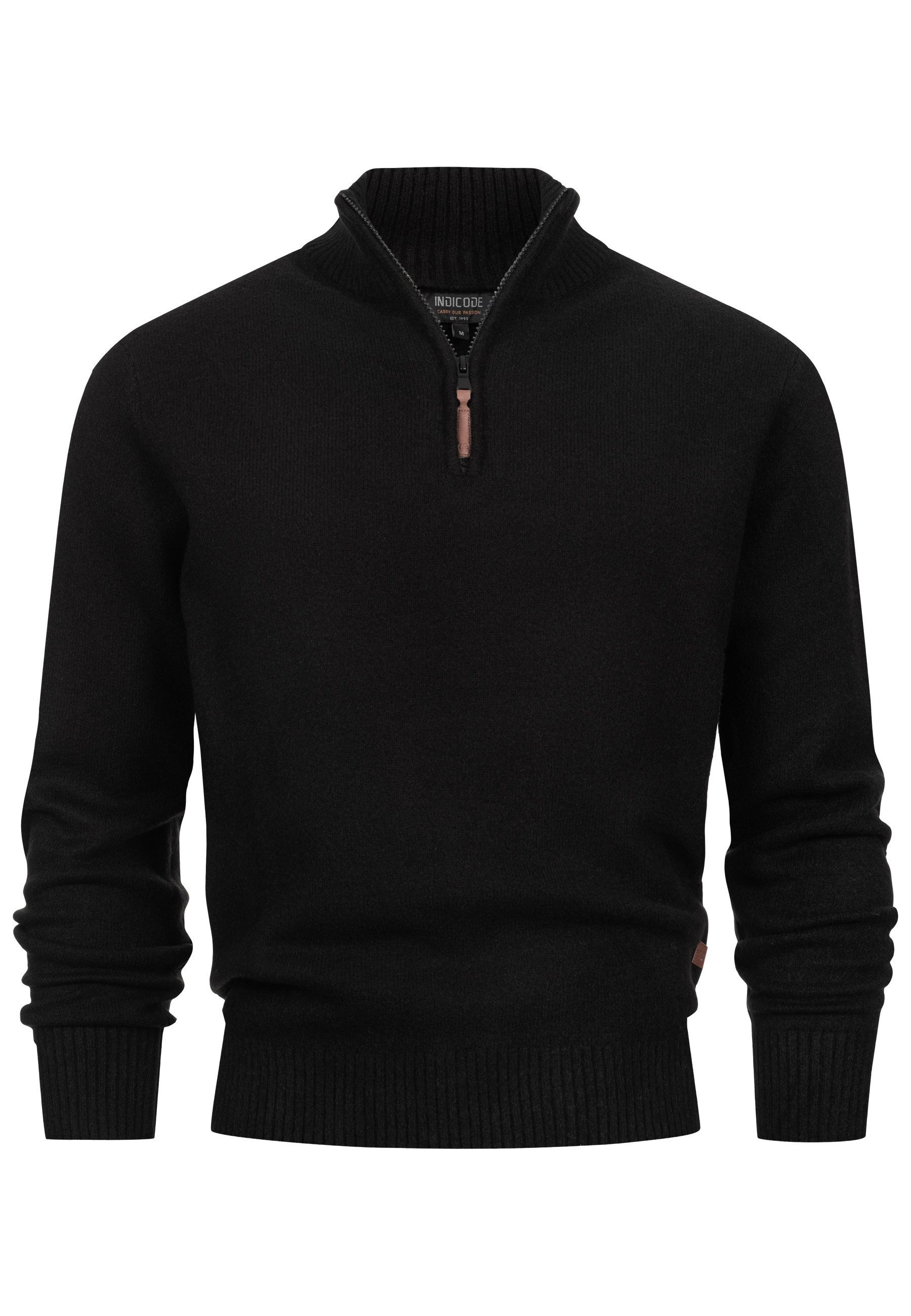 Indicode Strickpullover Herren INTrax Half Pullover Herrenpullover Bequemer günstig online kaufen