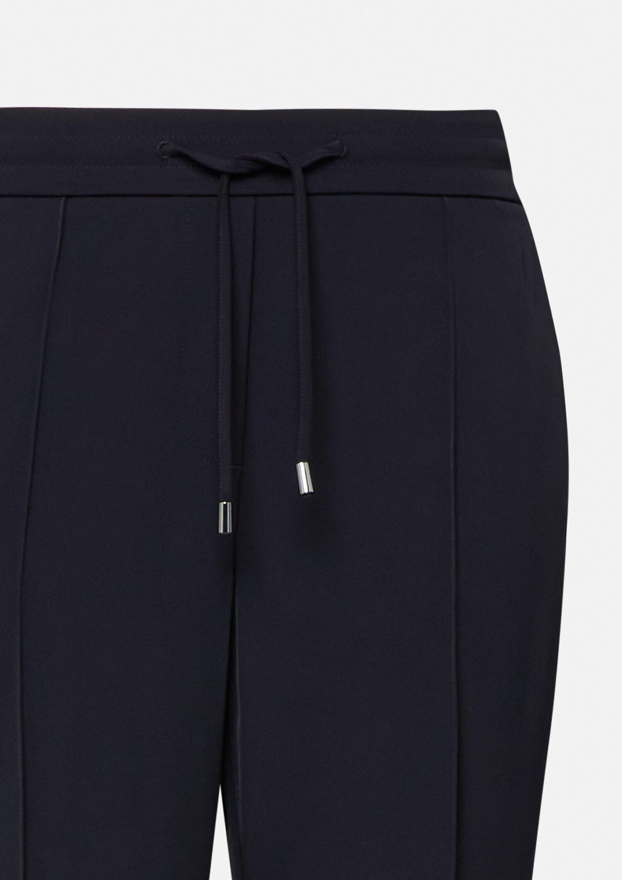 comma 7/8-Hose Hose Jogpants mit Elastikbund und Biesen-Detail