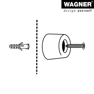 WAGNER design yourself Wandtürstopper Wandtürstopper VULKANO MINI 4tlg. Set - Ø 35 x 36 mm, verschiedene Farben, Puffer aus hochwertigem Vollgummi, zum Schrauben