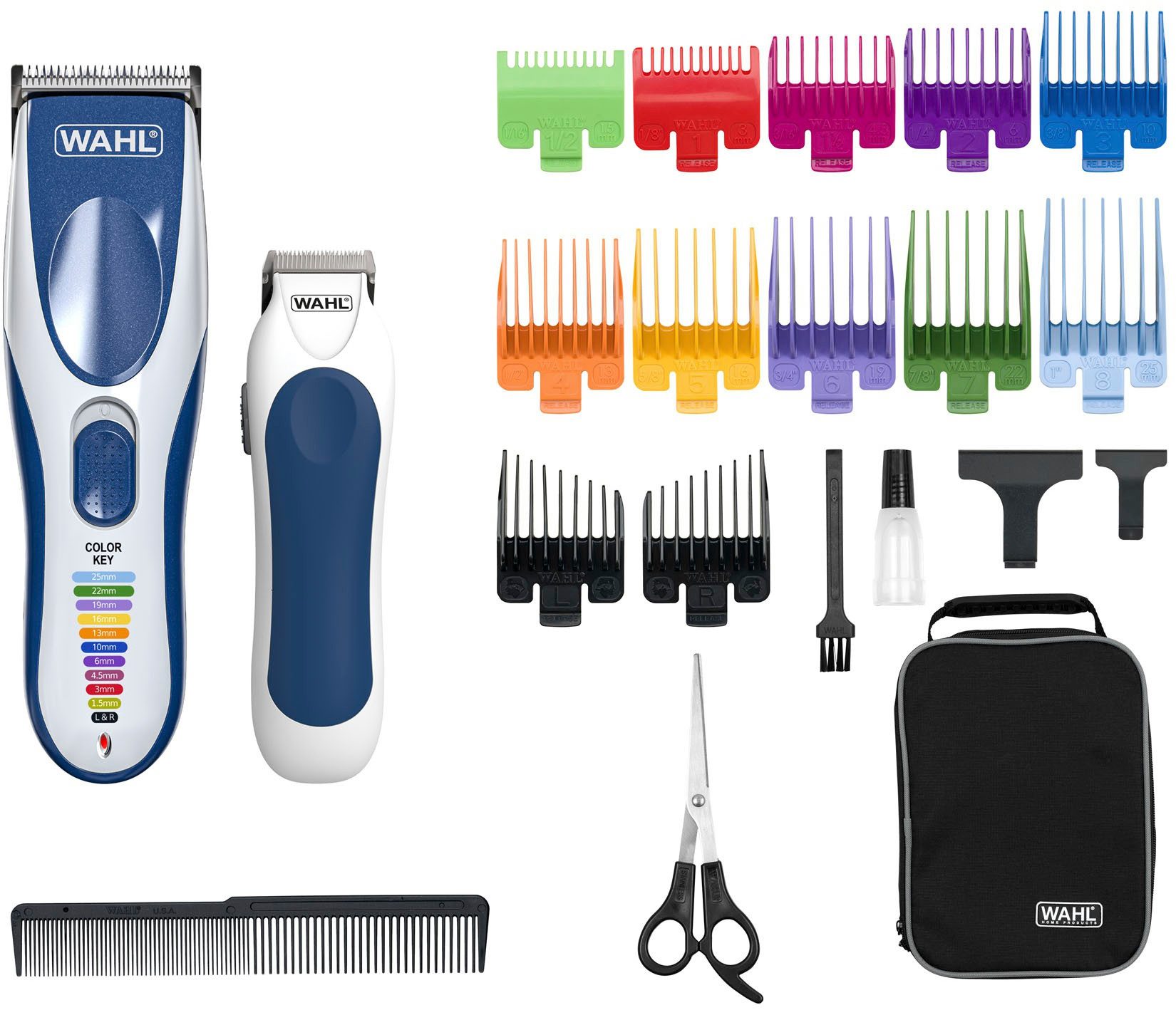 Wahl Haarschneider Color Pro Cordless, 22-teiliges Netz-/Akku-Haarschneidset