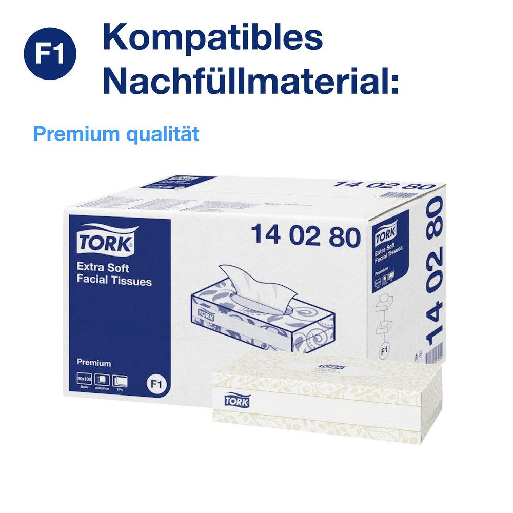 TORK Kosmetiktücher TORK 270023 Spender für Kosmetiktücher Kunststoff Herstellerfarbe Wei