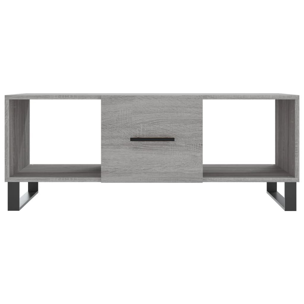 vidaXL Couchtisch Grau Grau Holzwerkstoff 102x50x40 Grau | Sonoma (1-St) Sonoma Couchtisch Sonoma cm