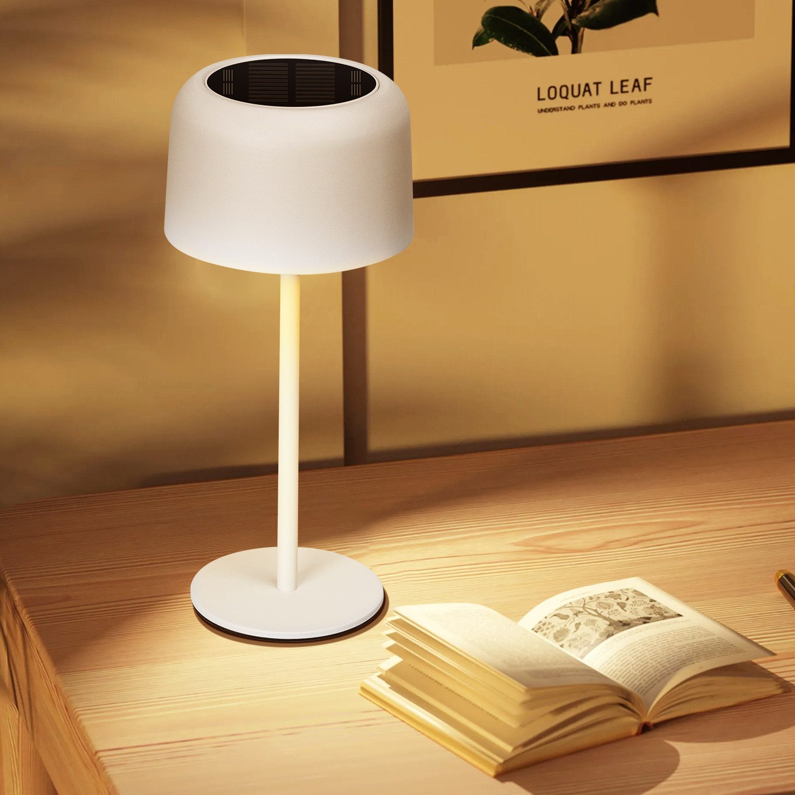 Aigostar Schreibtischlampe LED Tischlampe Kabellos Solarladung und USB-Aufl günstig online kaufen