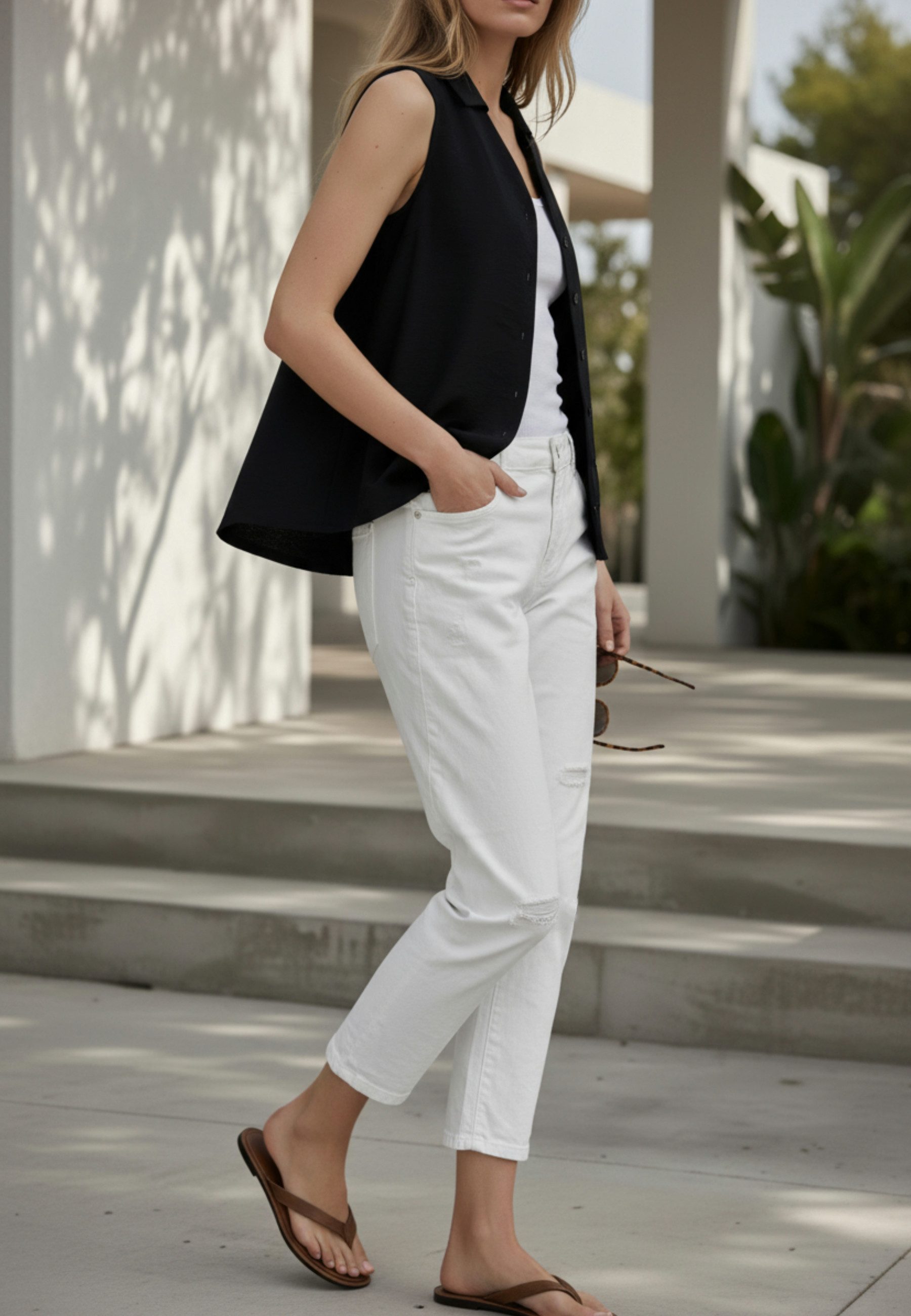 Andijamo-Fashion 7/8-Hose REAL COOL lässiger Boyfriend Fit