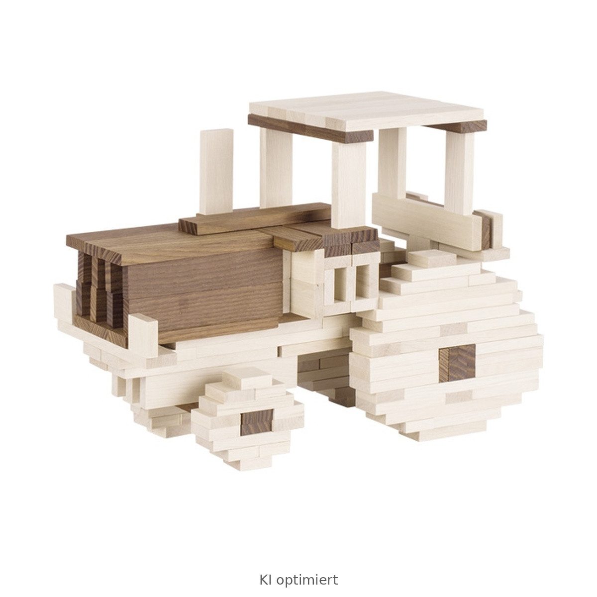 goki Stapelspielzeug Bausteine II, goki nature 200 Holzbausteine - Naturholz für Kinder Bau