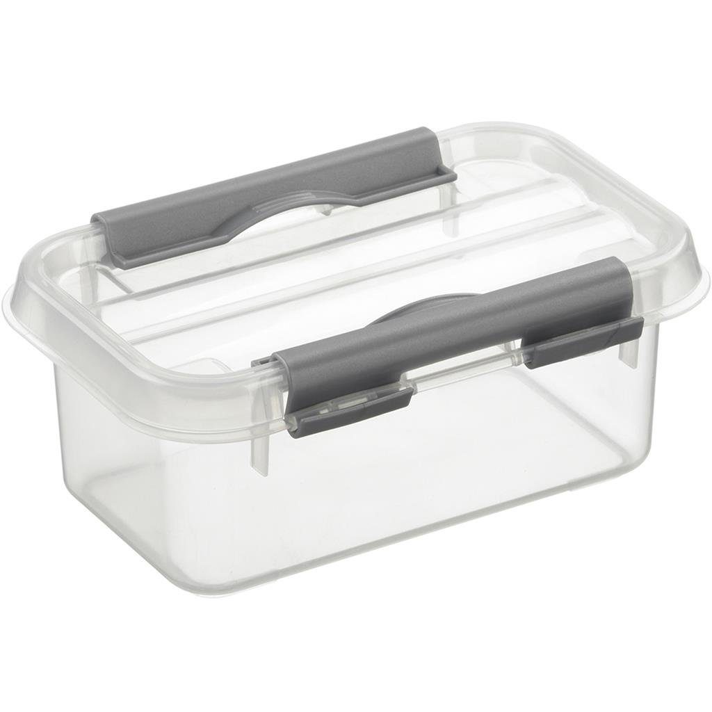 Sunware Aufbewahrungsbox Q-Line Box transparent/metall 0,5 Ltr