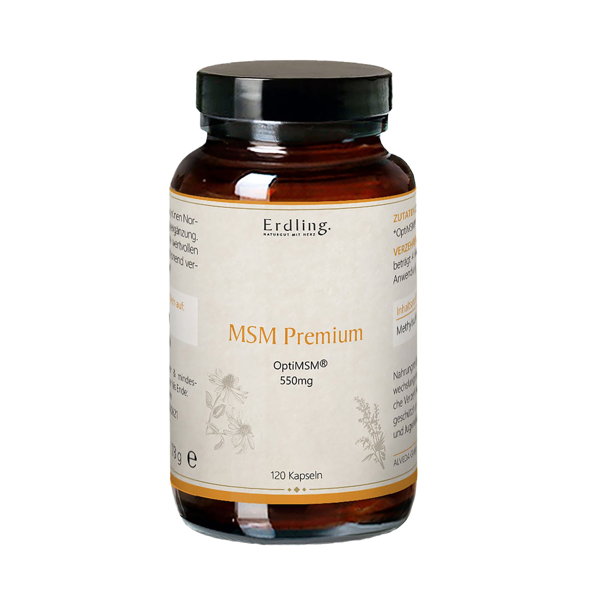 Waldkraft. Erdling MSM Premium Kapseln, Organischer Schwefel in pharmazeutischer Reinheit à 120 St., 78 g