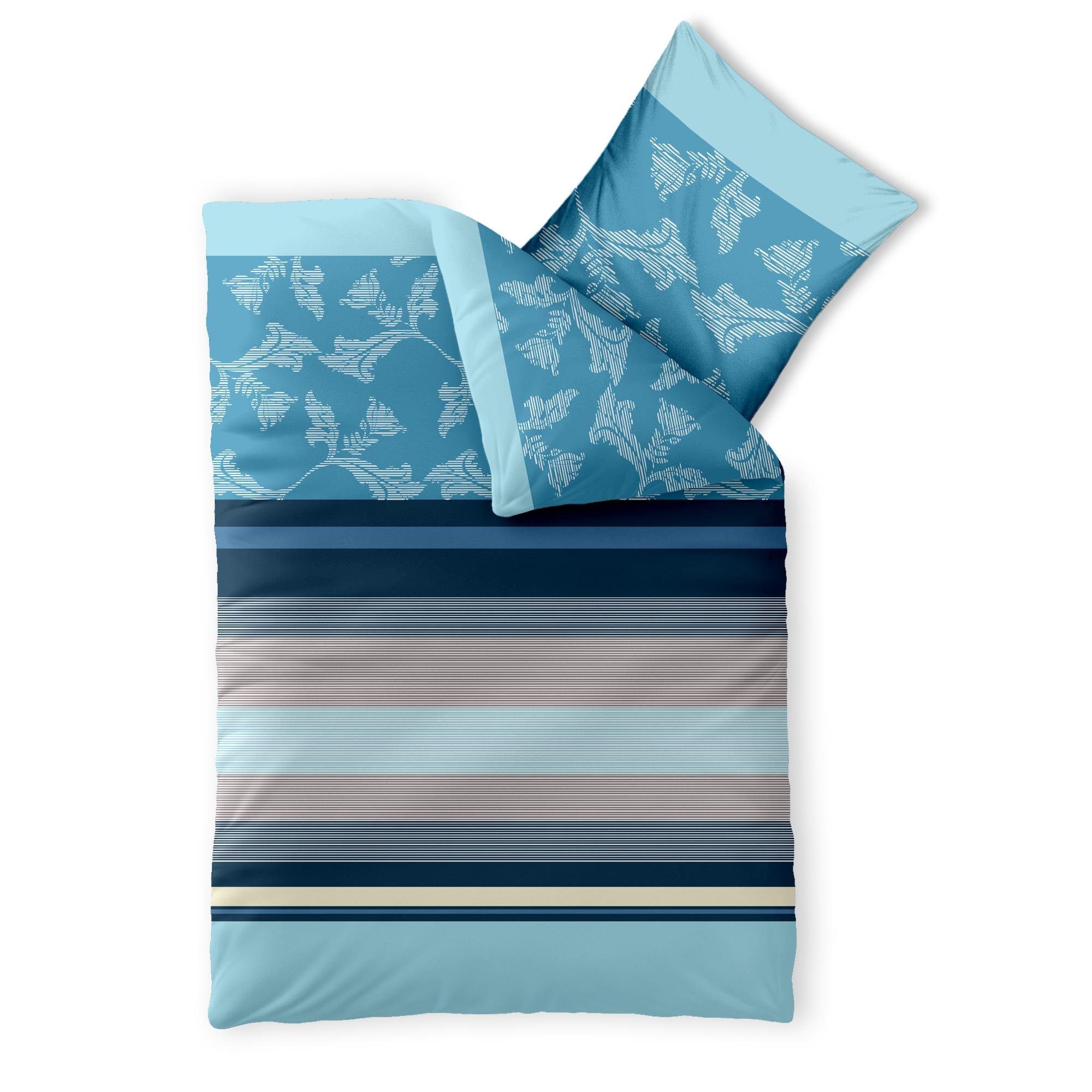 aqua-textil Bettwäsche Trend Bettgarnitur Renforcé Reißverschluss 135x200cm günstig online kaufen