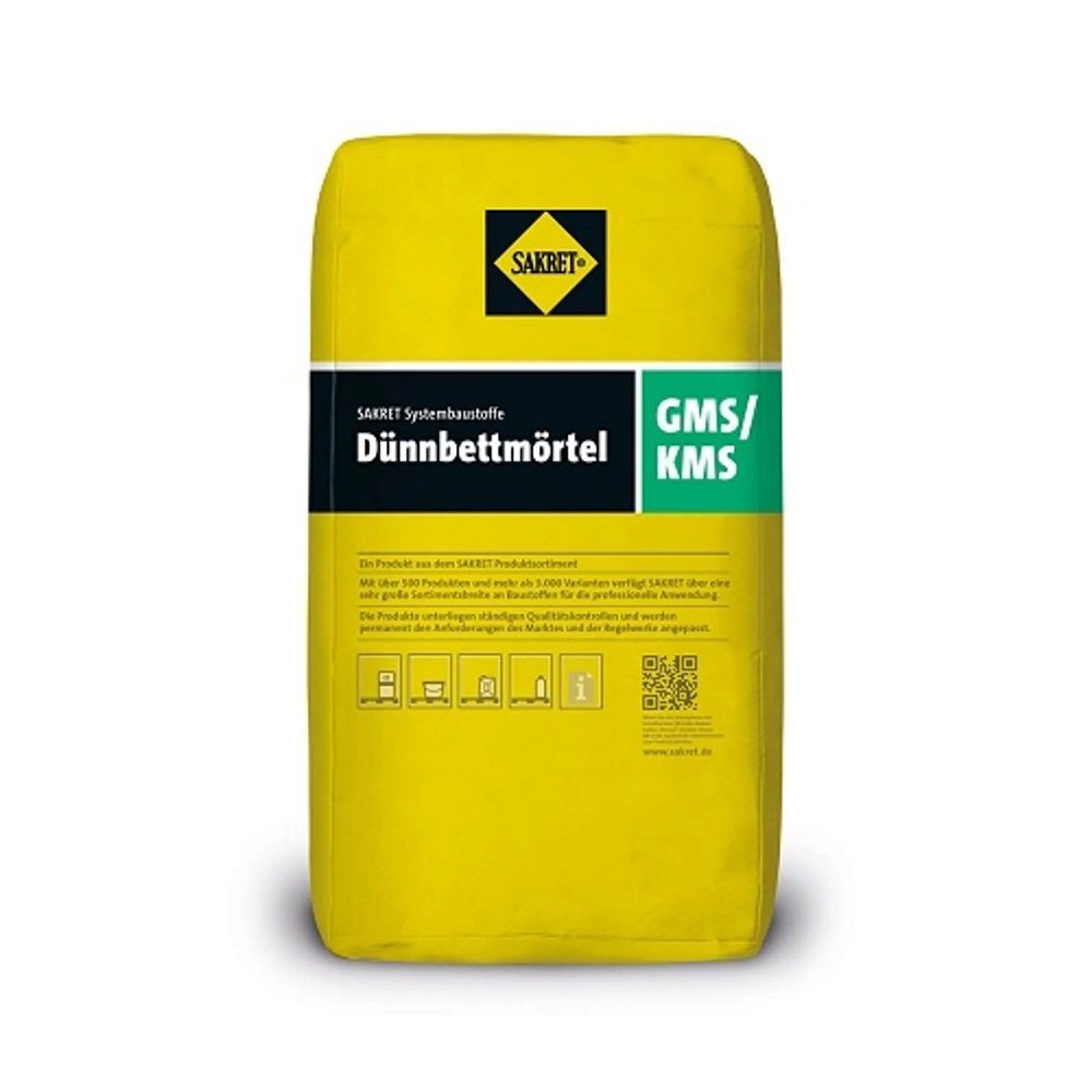 Sakret Fugenmörtel SAKRET Dünnbettmörtel GMS/KMS weiss 25 kg