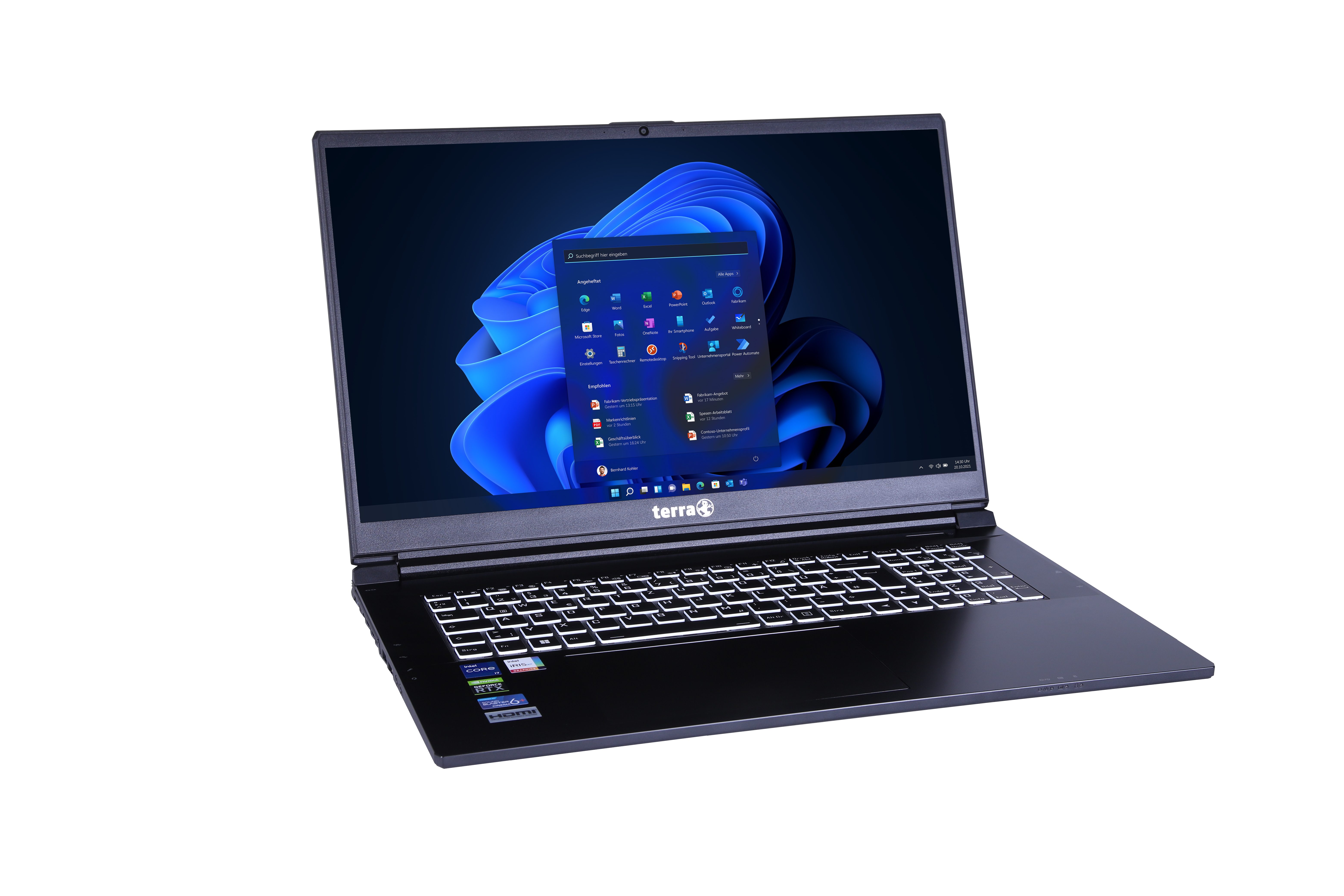 TERRA MOBILE 1778R i7-13700H W11P Business-Notebook (43,90 cm/17.3 Zoll, Intel Intel® Core™ i7-13700H Prozessor 13700H Prozessor, GeForce RTX3050 - 4GB, 16 GB, 1000 GB SSD)