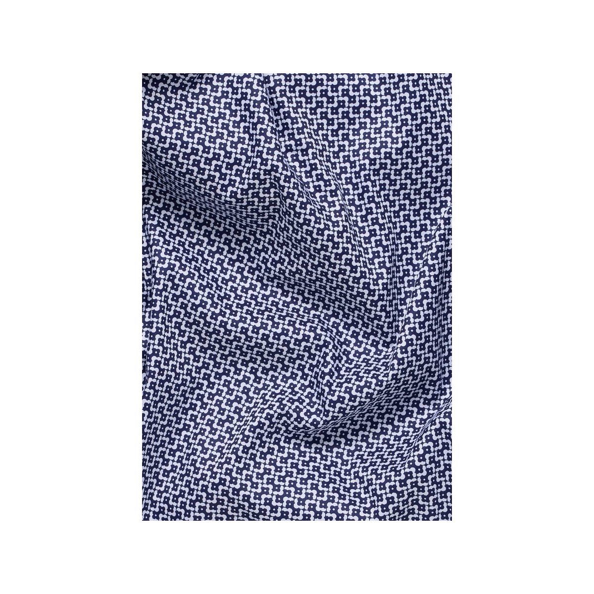 Langarmhemd (1-tlg) dunkelblau Eterna uni