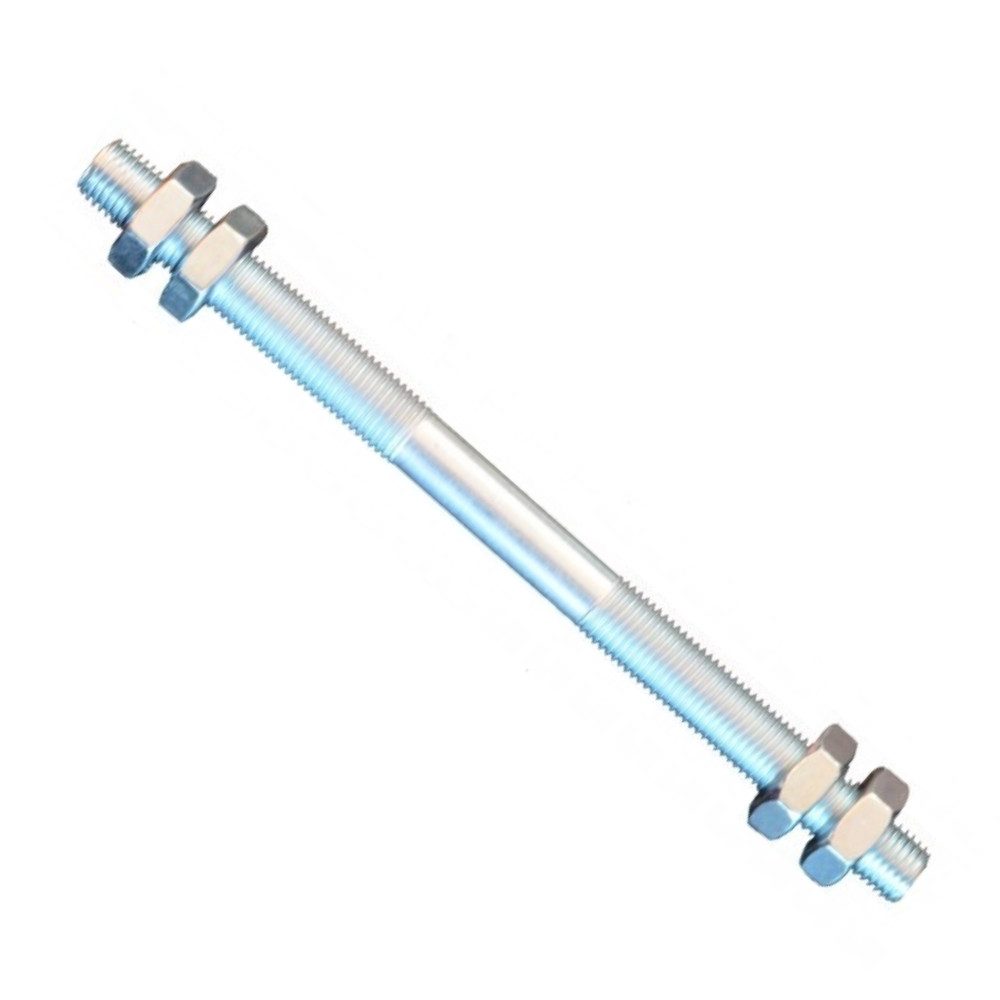 Anhänger 1 Stück Gewindestange M10 Rechts - Links Gewinde 300 mm + 4 Muttern