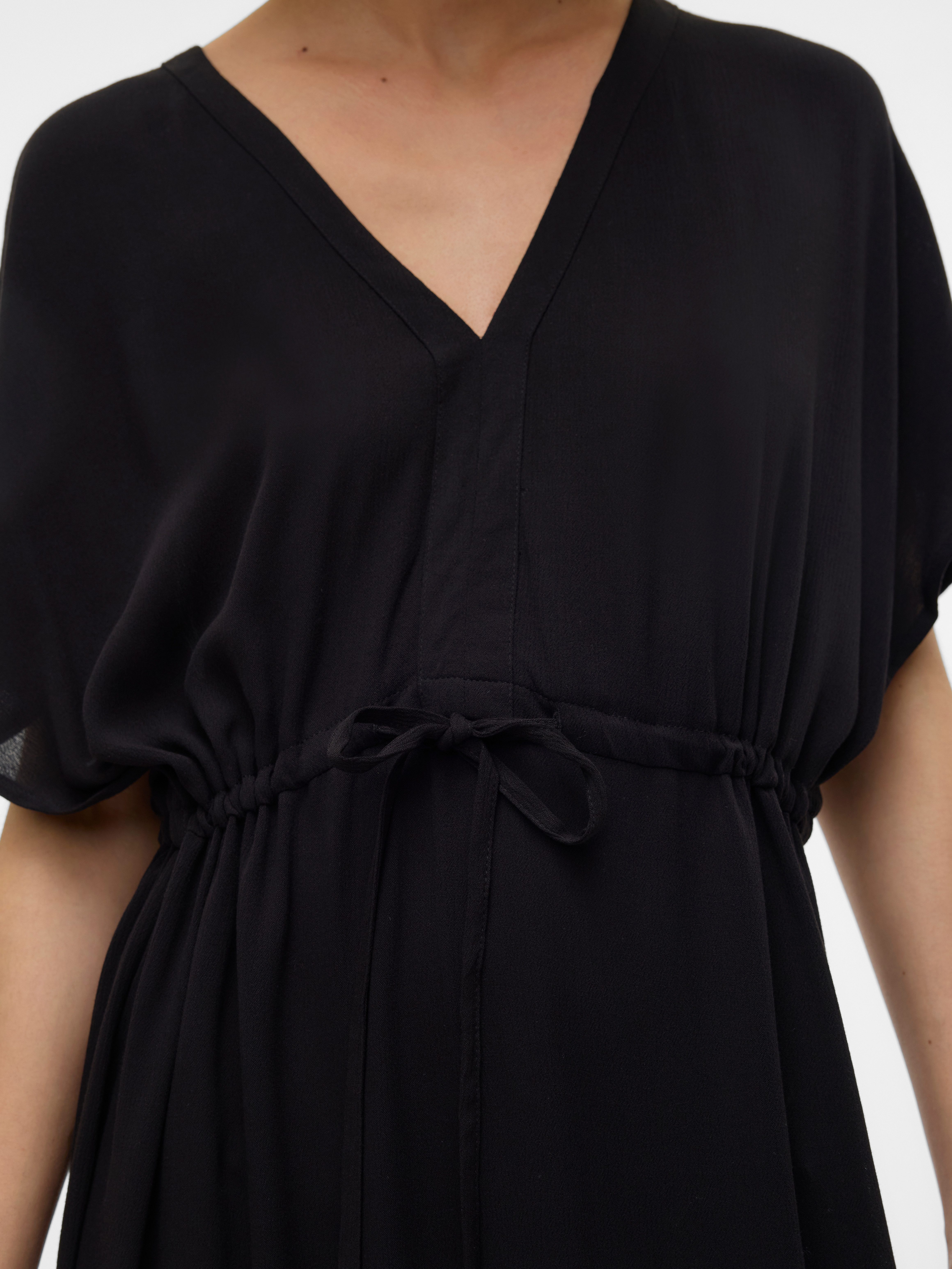 Vero Moda Maxikleid VMMENNY SS 7/8 KAFTAN WVN GA Viskose, loose fit