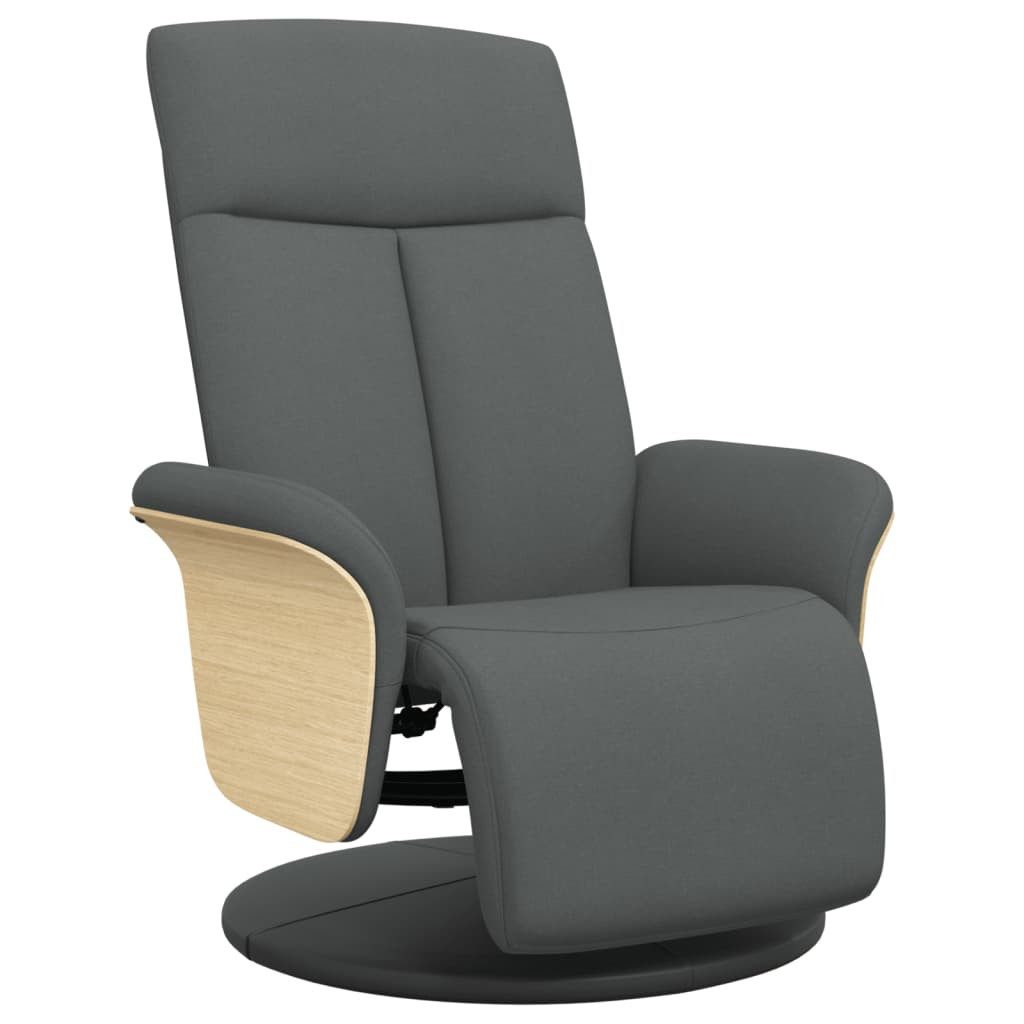 vidaXL Sessel Relaxsessel mit Fußteil Dunkelgrau günstig online kaufen