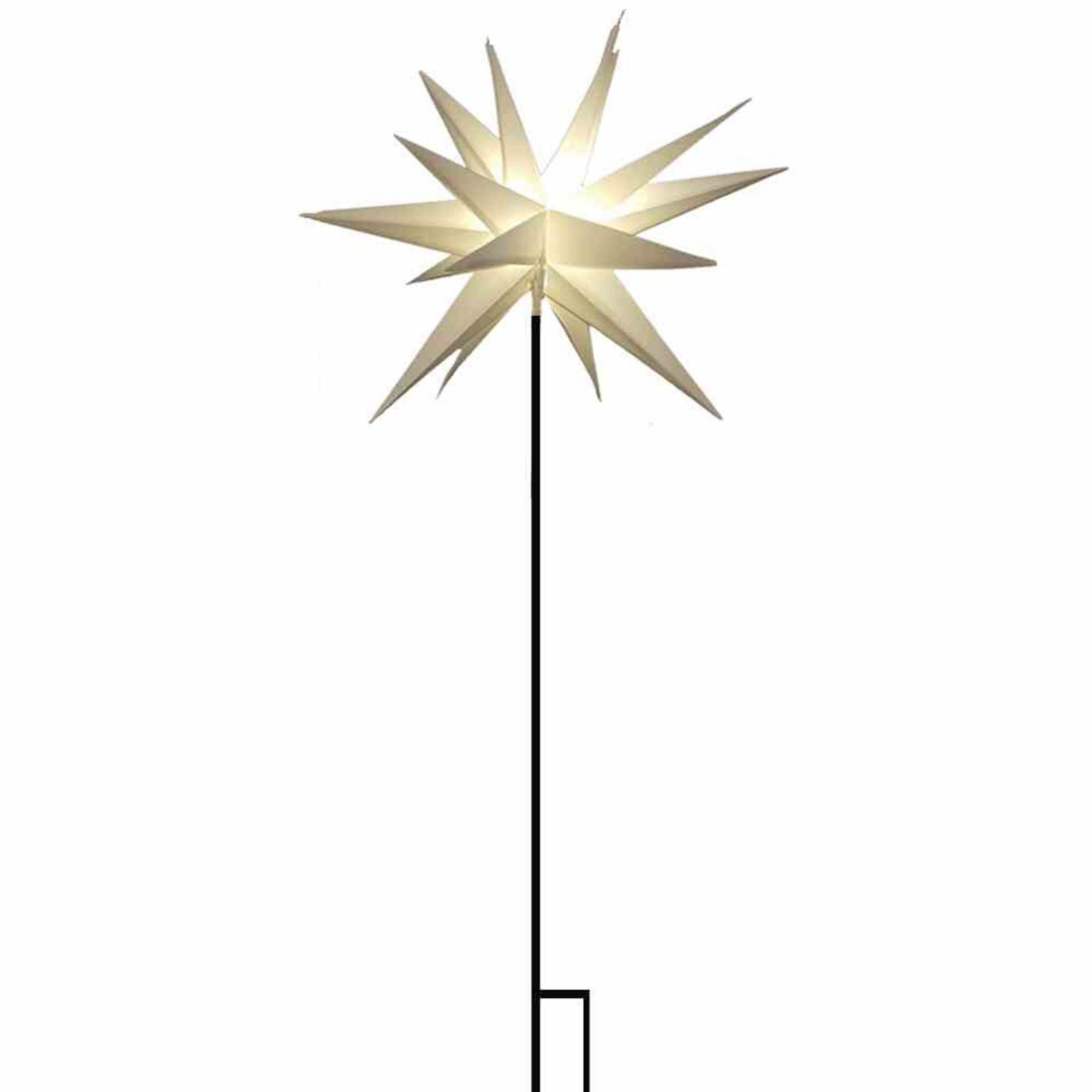F-H-S International GmbH & Co. KG Lichterkette LED Stern Stab Ø 58cm LED Beleuchtung Leuchtdeko Weihnachtsdeko Weihna, Stern