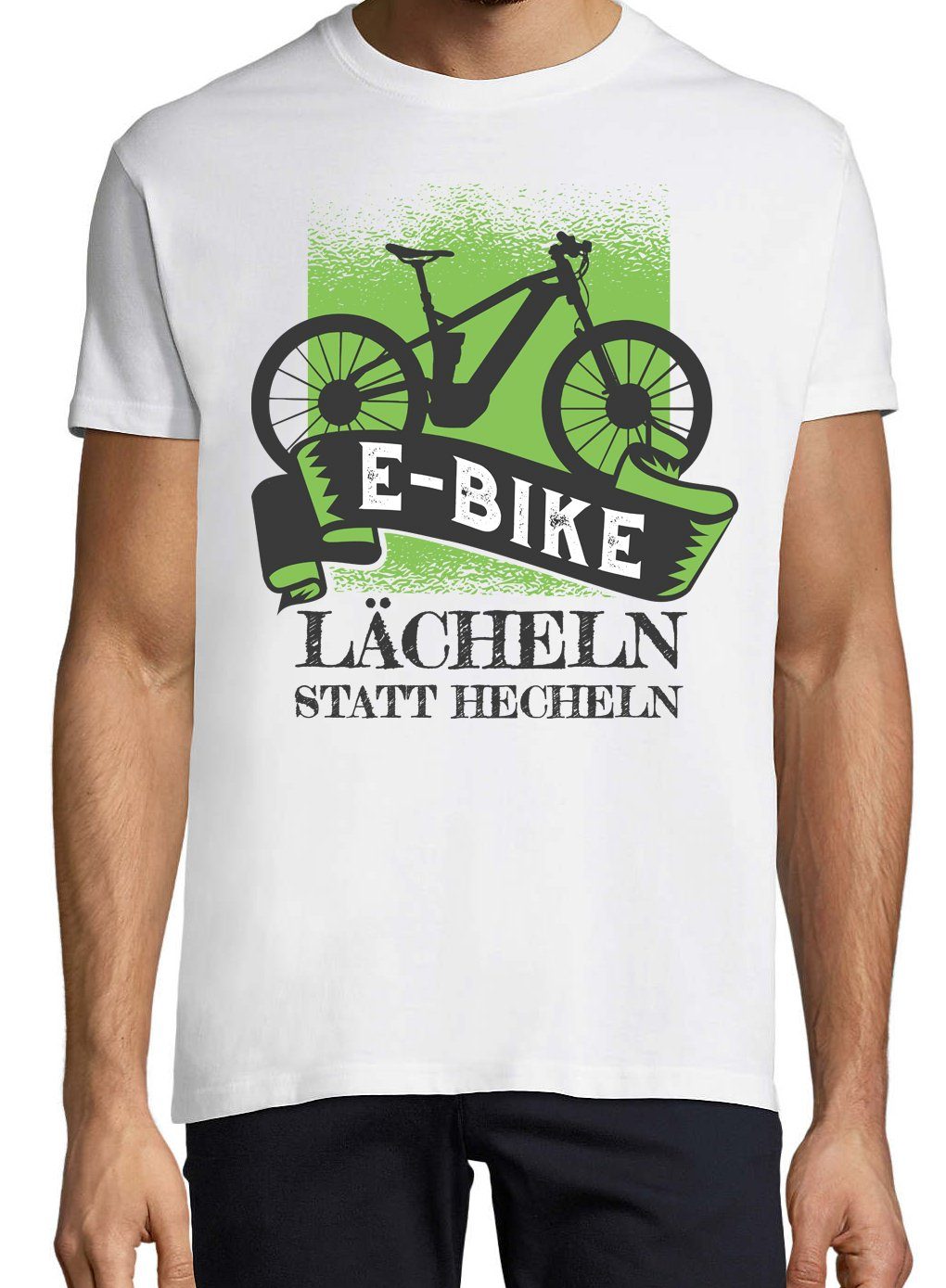 Youth Designz T-Shirt E-Bike Lächeln Statt Hecheln Herren Shirt mit lutsige günstig online kaufen