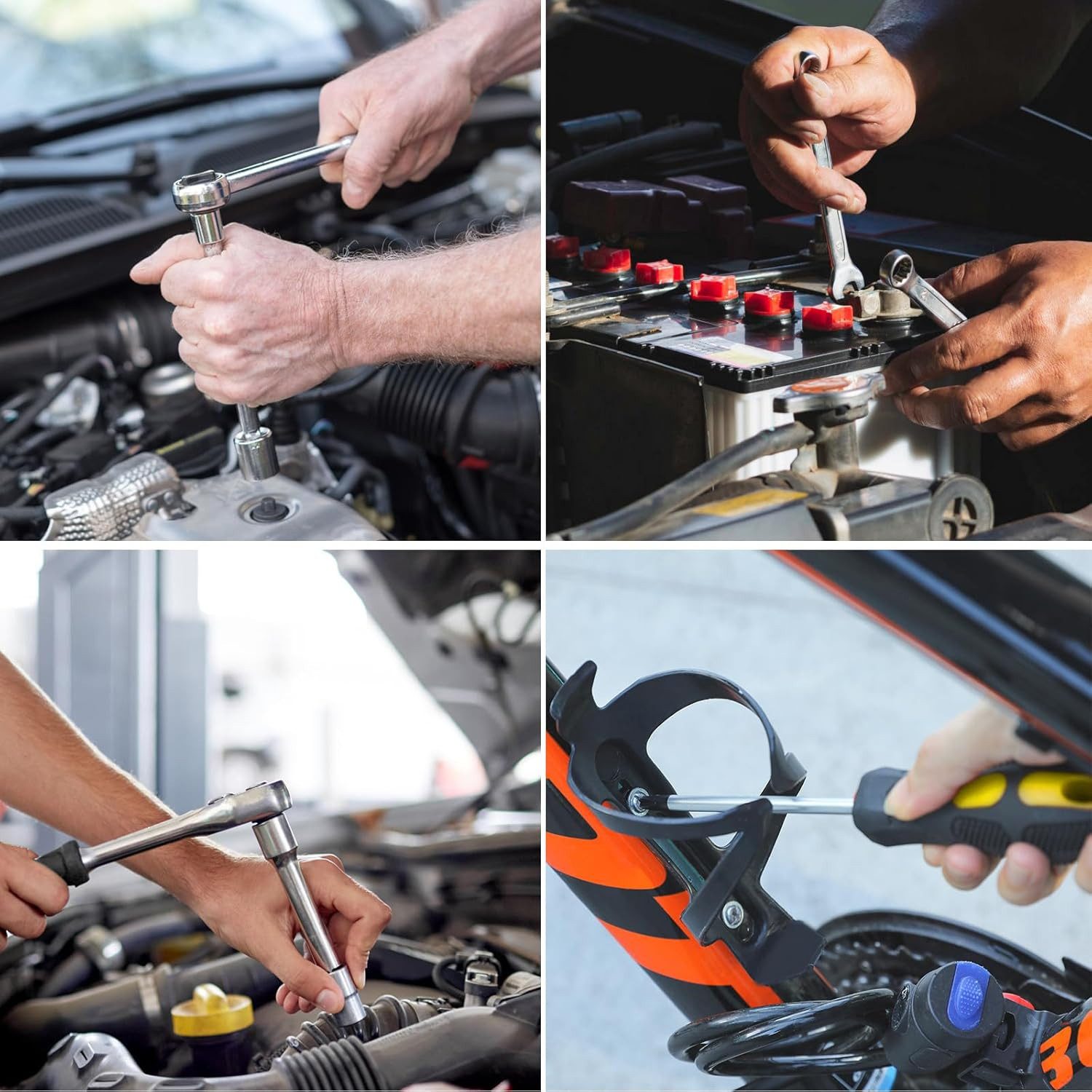 TLGREEN Werkzeugset 95-tlg Werkzeugkoffer,Steckschlüsselsatz, (Werkzeugset in Stabilem Kunststoffkoffer), Werkzeugsatz für Haushalt, Auto, DIY Reparatur – Bild 5 von 5
