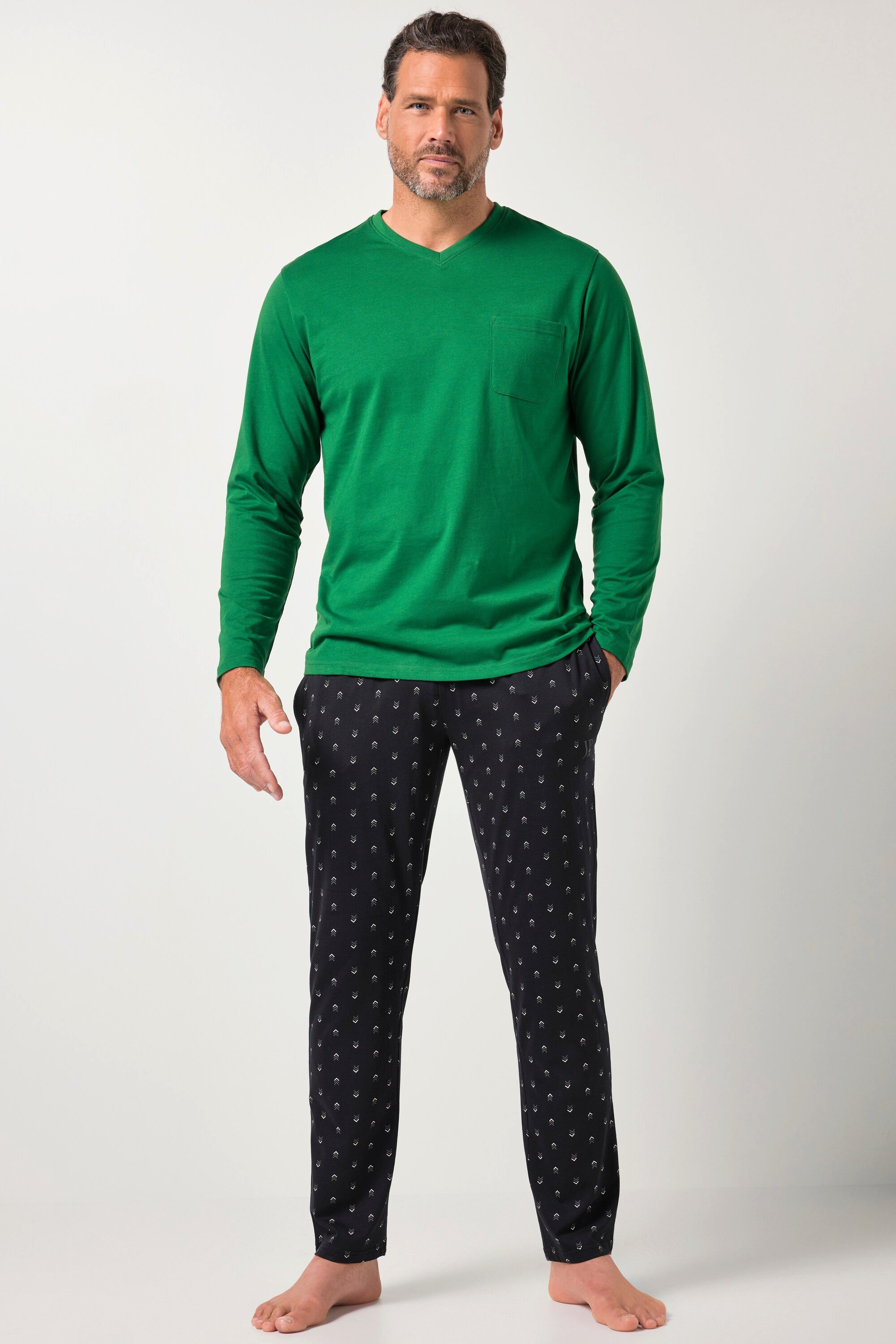 JP1880 Schlafanzug JP1880 Schlafanzug Homewear Zweiteiler gemusterte günstig online kaufen