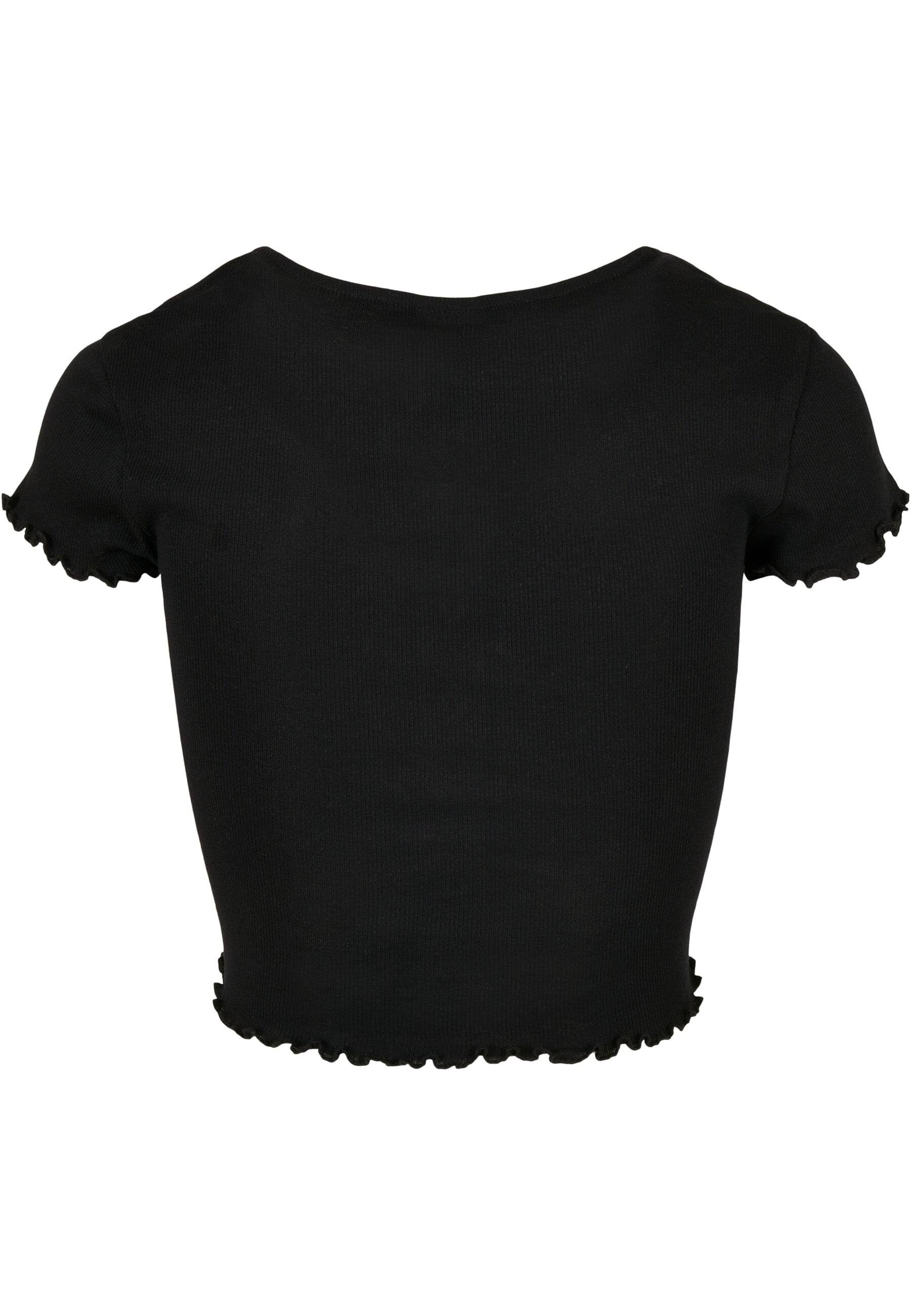 URBAN CLASSICS Kurzarmshirt Urban Classics Damen Ladies Cropped Button Up R günstig online kaufen
