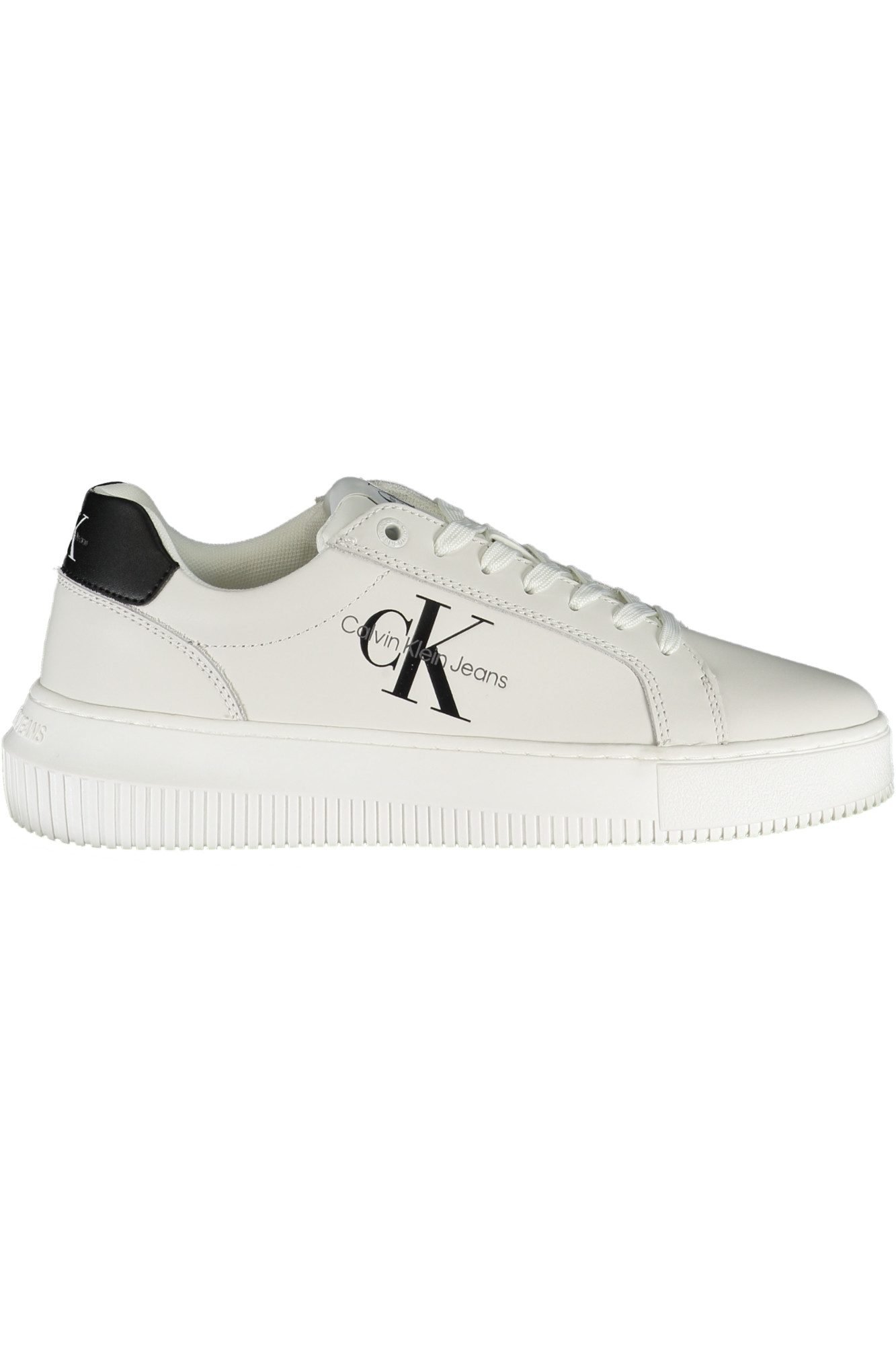 Calvin Klein Jeans Sneaker Weiße Damen-Sneaker mit Kontrastdetails & günstig online kaufen