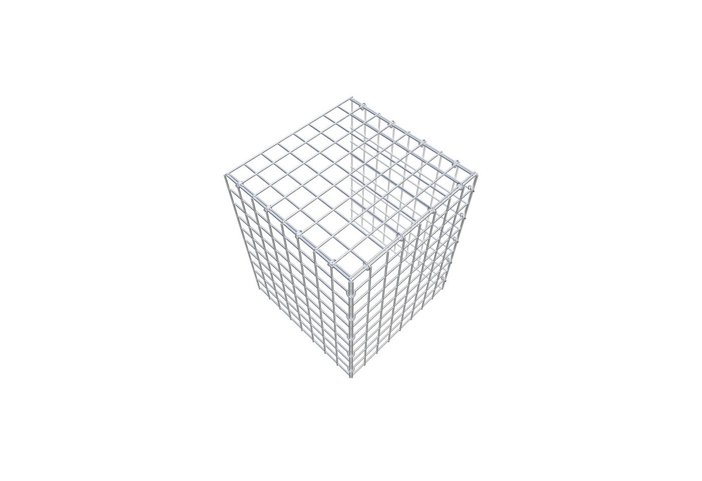 Thumbnail - Gabiona Gabionenzaun Anbaugabione Typ 4 50 cm x 40 cm x 40 cm (L x H x T), Maschenweite 5, (Anbaugabione Typ 4 50 cm x 4...