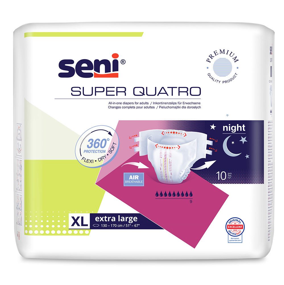 Inkontinenz-Pants Seni Super Quatro Night Extra Large (1x10 Stück)