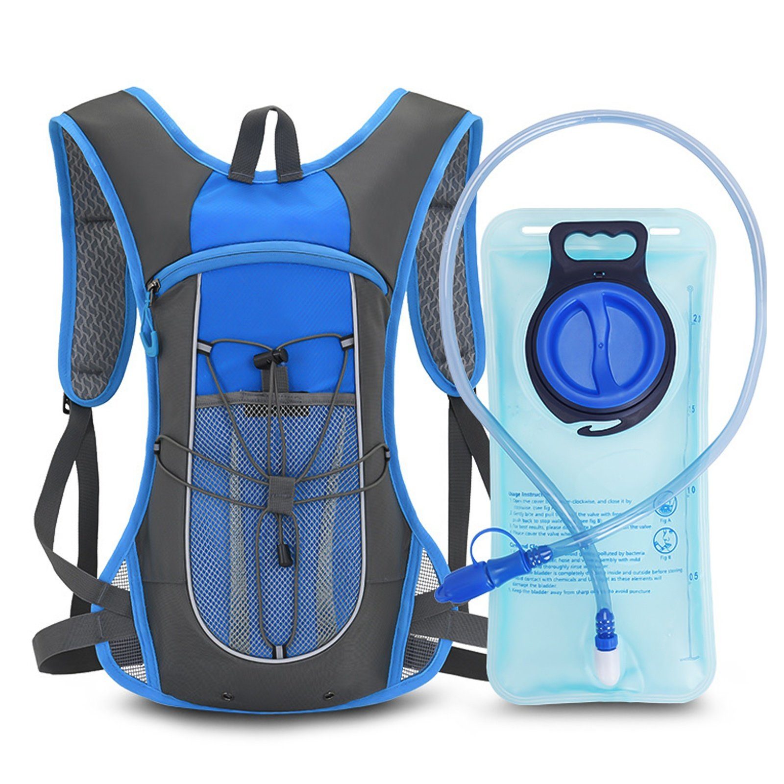 Trinkrucksack 420D Trinkblase Grafner Trinkblase, Liter, Ultraleicht 2 BPA-frei inkl. wasserdicht Nylon