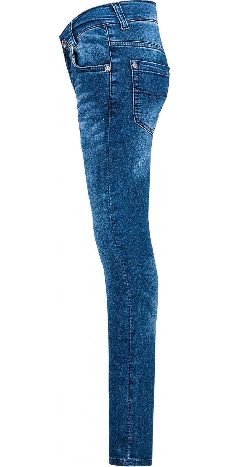 Hose weit EFFECT Jeans Plus-Größe ultrastretch Comfort-fit-Jeans BLUE