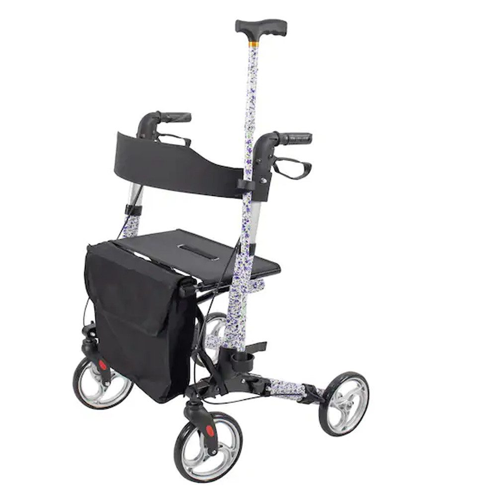 Antar Rollator Leichtgewicht 3-fach faltbar Reise Rollator aus Aluminium