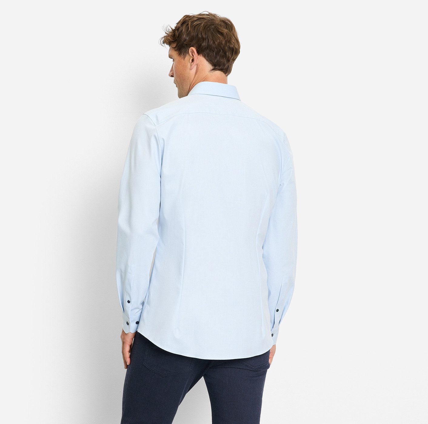 OLYMP Businesshemd No. Six super slim Jersey-Hemd