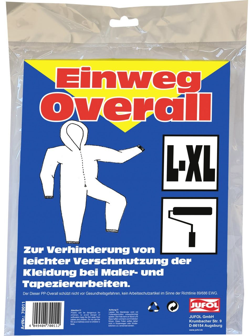 Jufol Maleranzug Jufol Multi Overall Größe L bis XL
