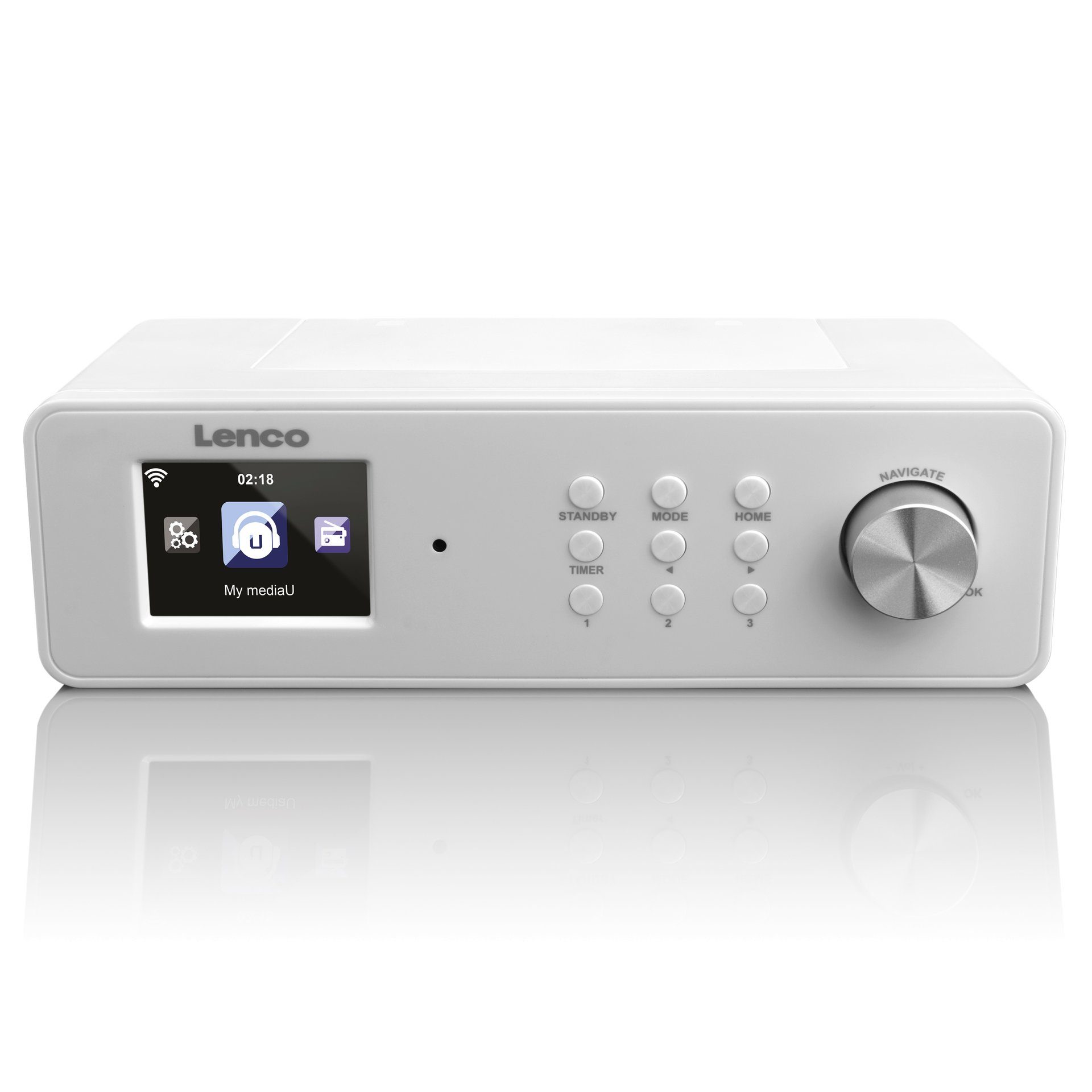 Lenco KCR-2014 Internet-Radio mit (FM-Tuner), RDS-Funktion Internet-Küchenradio mit FM-Radio