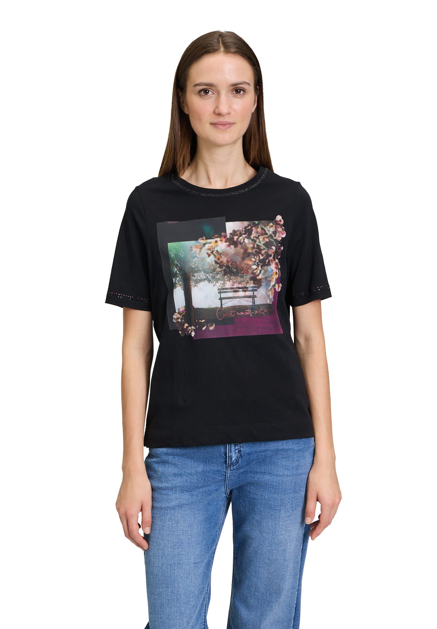 Cartoon Kurzarmshirt Cartoon Printshirt mit Rundhalsausschnitt günstig online kaufen