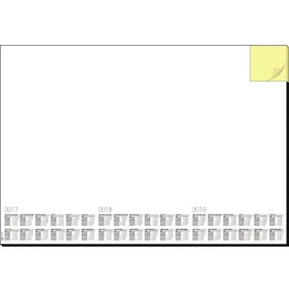 Sigel Schreibtischunterlage Sigel HO490 Schreibunterlage 3-Jahreskalender Weiß (B x H) 595 mm x 4