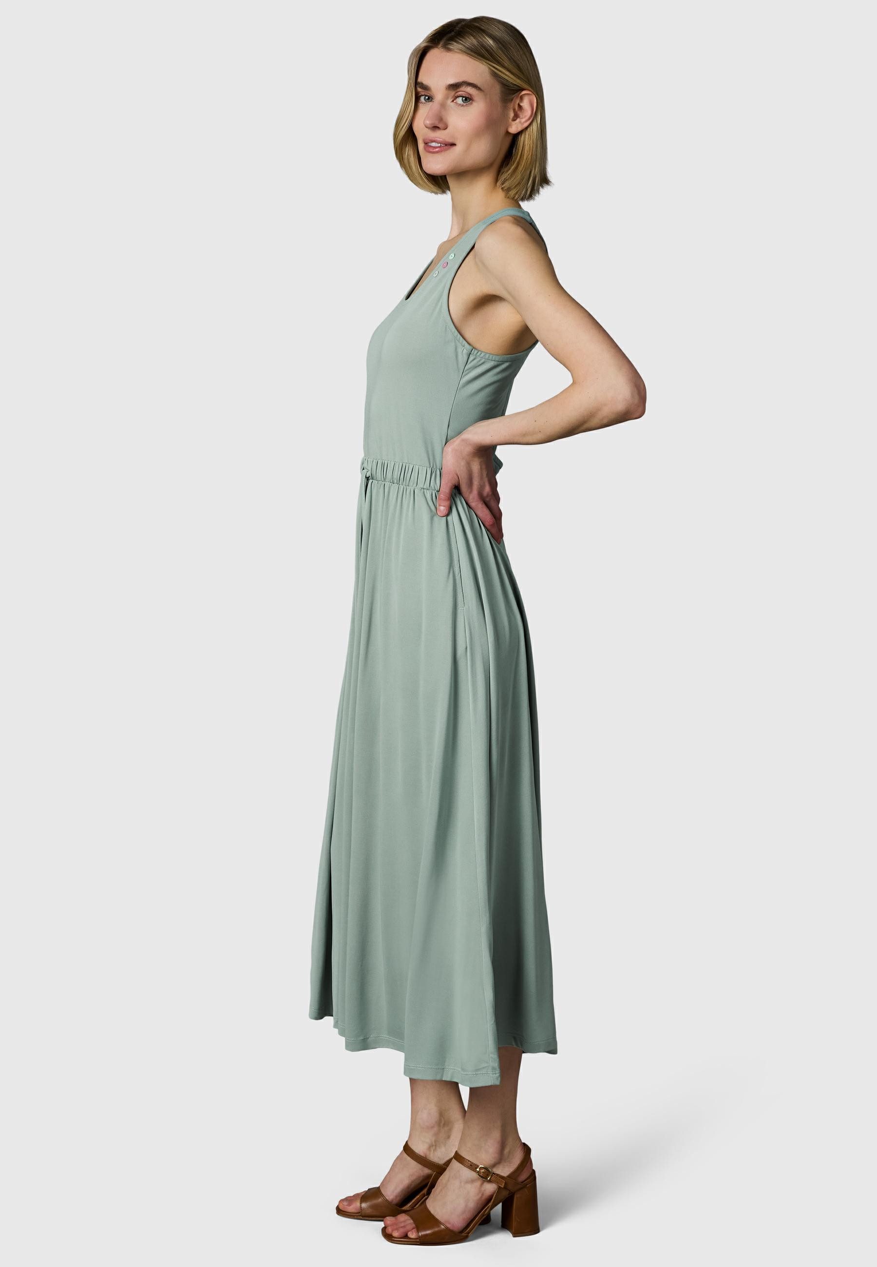 Ragwear Shirtkleid Mauglia YOUMODO Sommerkleid mit Trägern und Taillenzugband