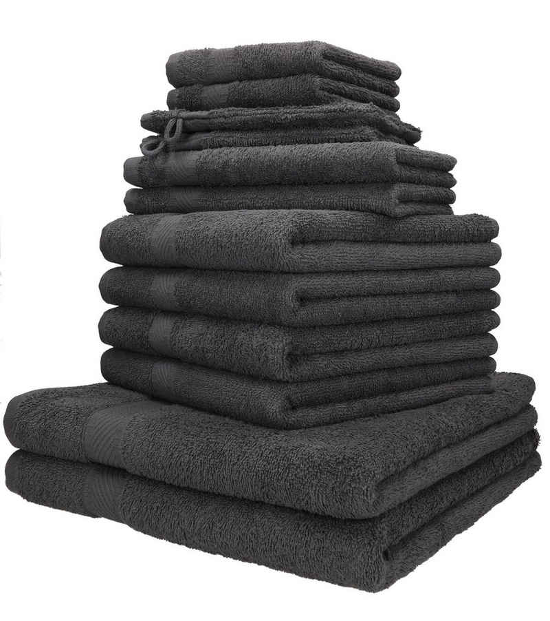 Betz Handtuch Set »12-TLG. Handtuch-Set Palermo 100% Baumwolle 2 Liegetücher 4 Handtücher 2 Gästetücher 2 Seiftücher 2 Waschhandschuhe« (12-tlg)