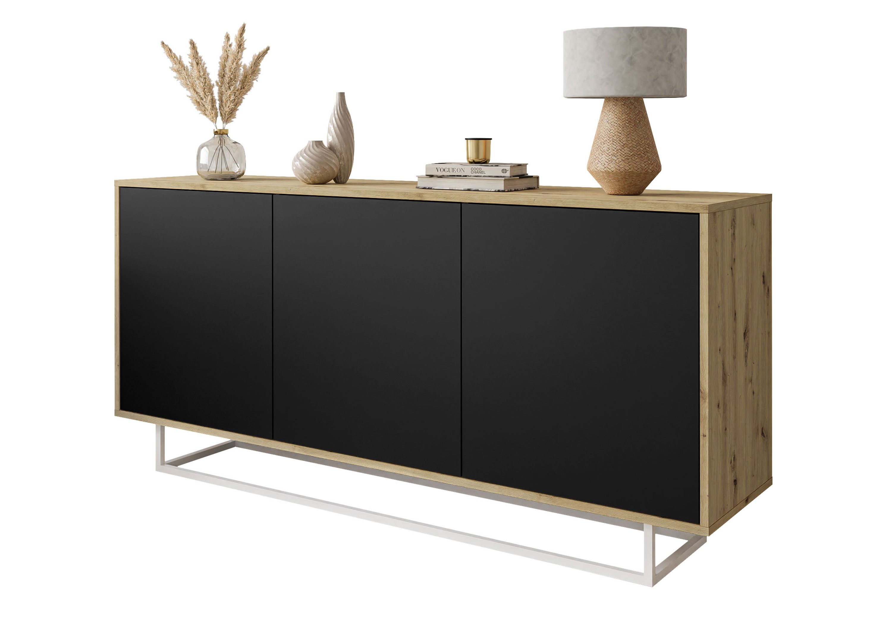 Lookway Kommode SANAYI LOFT mit Metallgestell, Breite: 156 cm