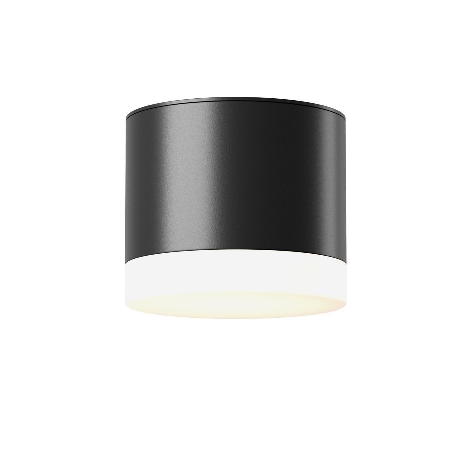 Licht-Erlebnisse Deckenleuchte KAREY, ohne Leuchtmittel, Aluminium GX53 D: 8,2 cm Schwarz rund