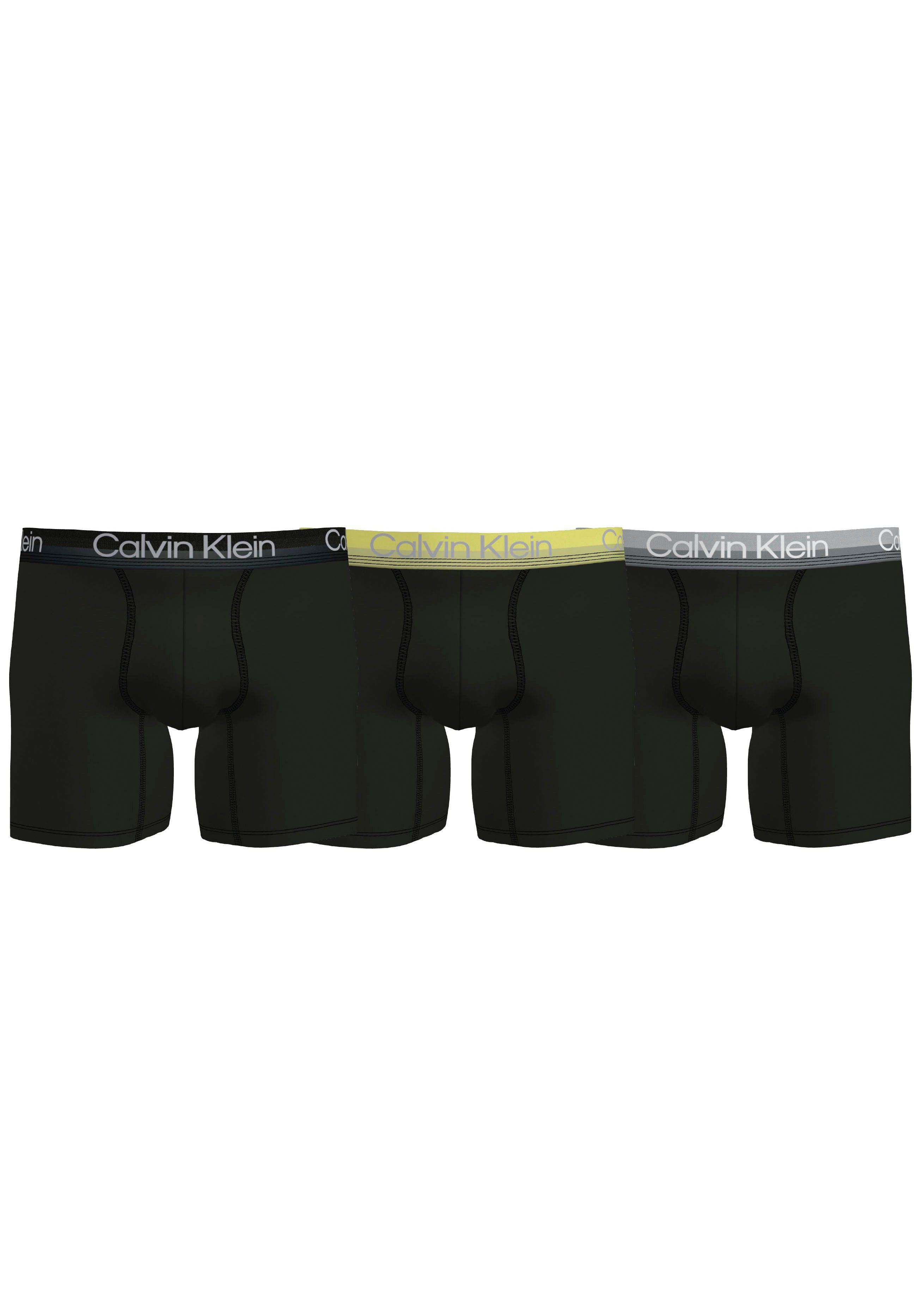 Wäsche/Bademode Boxershorts Calvin Klein Retro Boxer (3 Stück) mit Overlocknähten an den Teilungsnähten