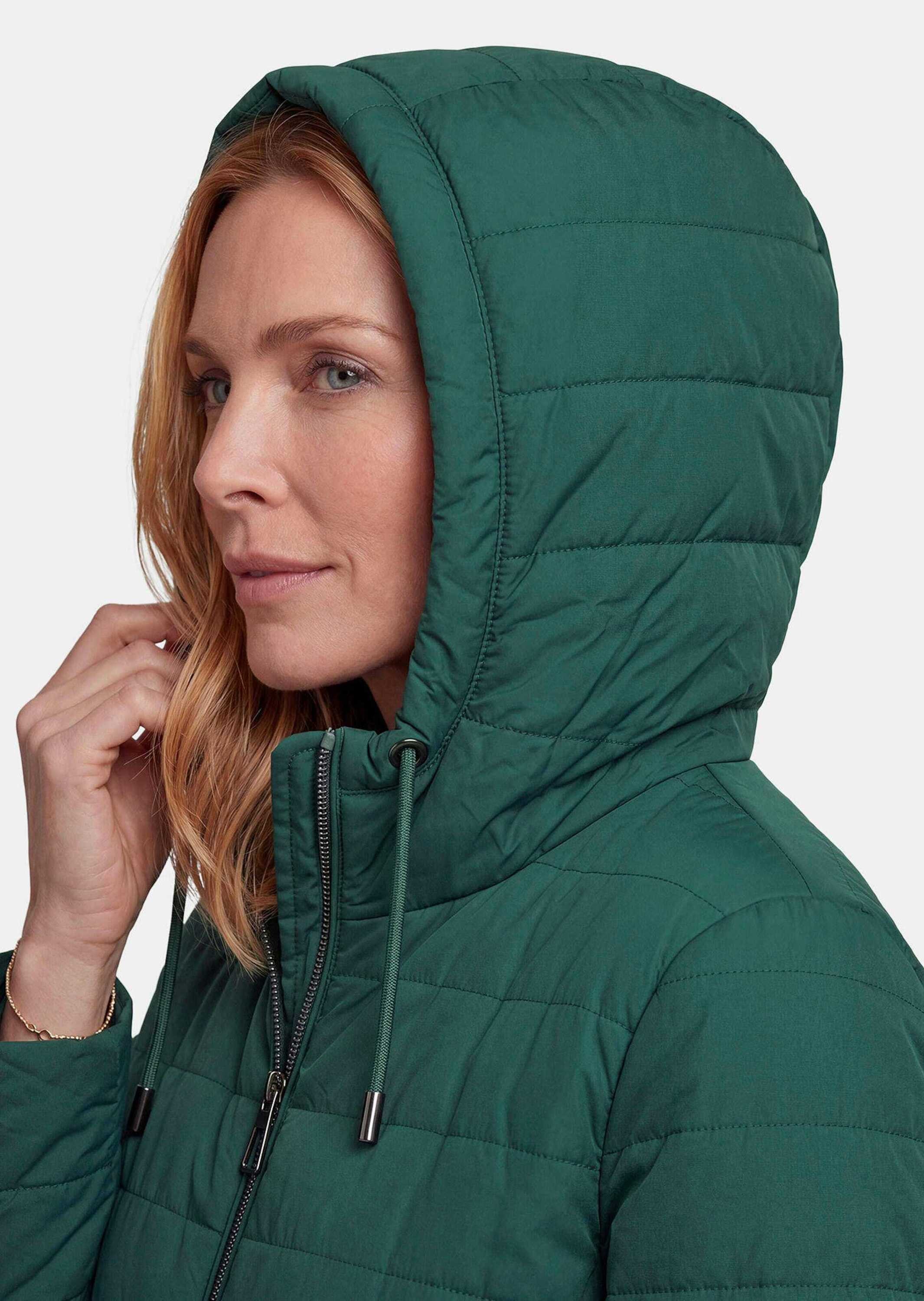 GOLDNER Winterjacke Kurzgröße: Steppjacke mit Kapuze Wattierte Übergangsjacke mit modernem Steppmix und Kordelzug – Bild 5 von 5