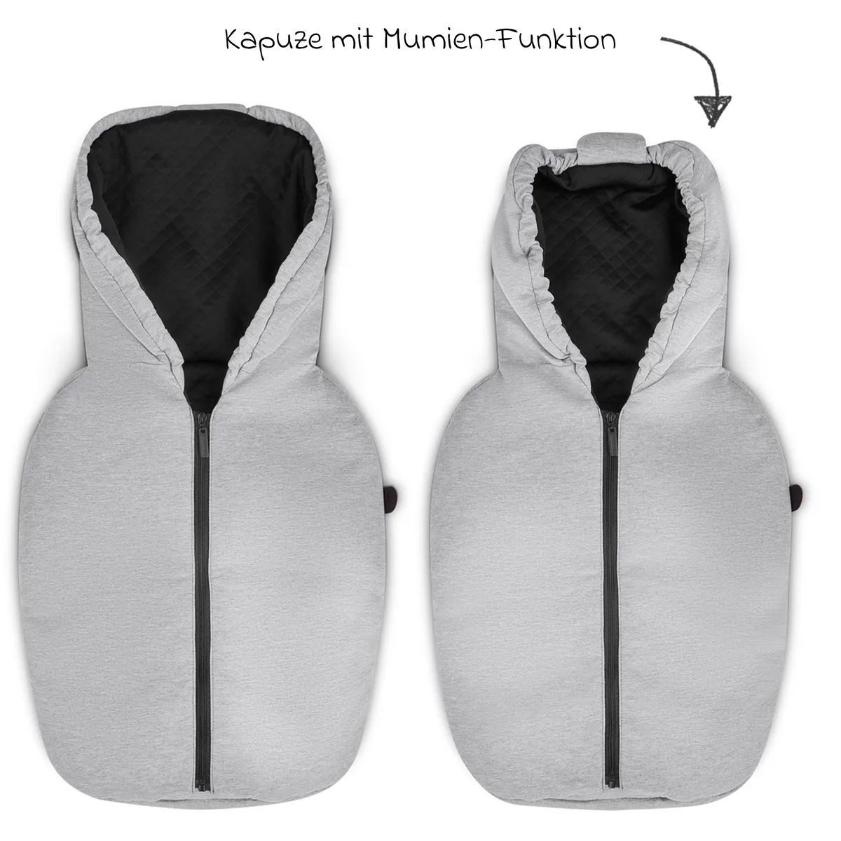 ABC Design Babyschale Tulip - Pearl, Baby Autositz Gruppe 0+ - ab Geburt bis 13 kg inkl. Fußsack